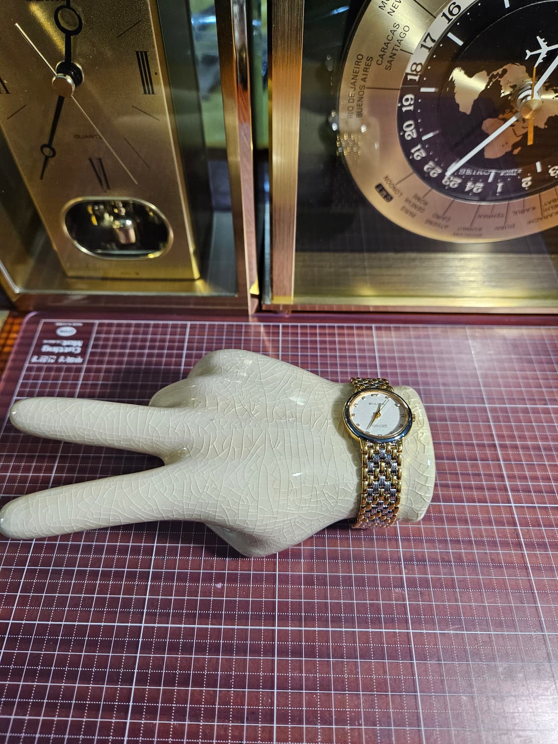 부로바 다이아몬드 여성용 콤비 쿼츠 시계 상품이미지2