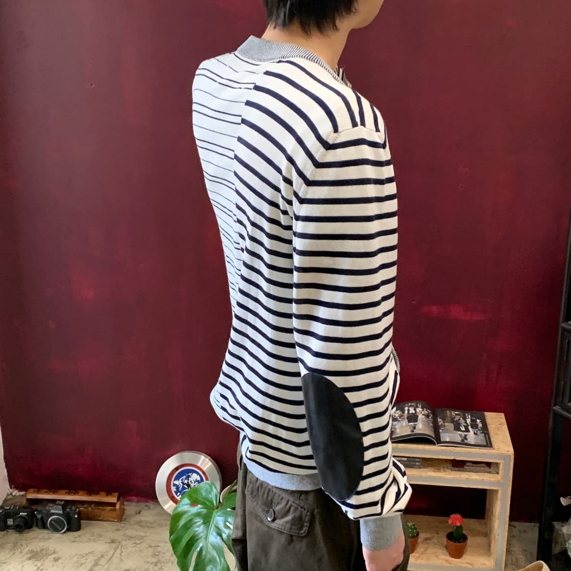 메종 마르지엘라 스티치 엘보 패치 가디건 상품이미지6