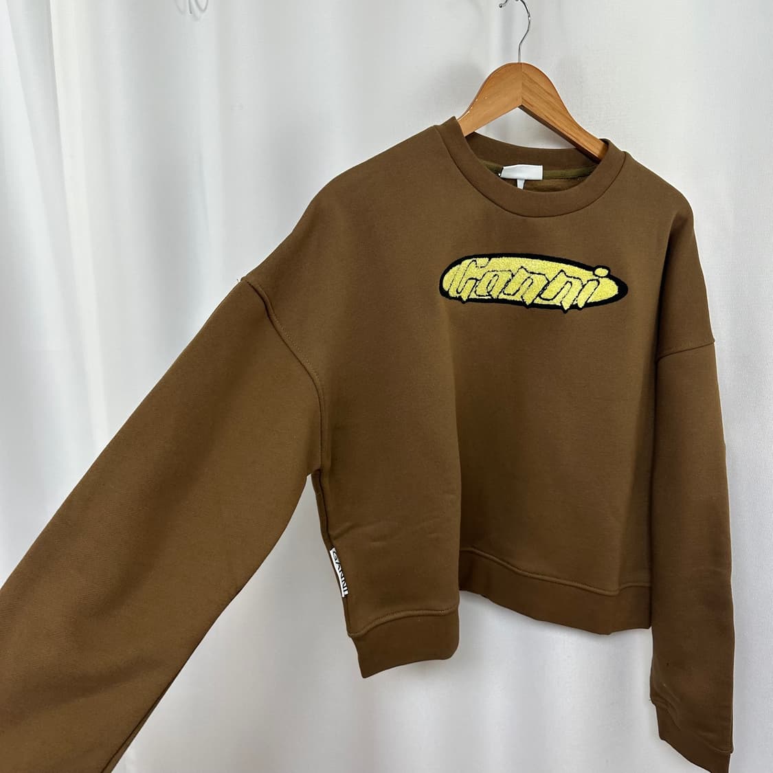 GANNI 가니 여자 기모 맨투맨 티셔츠 M (미착용새제품) 상품이미지4