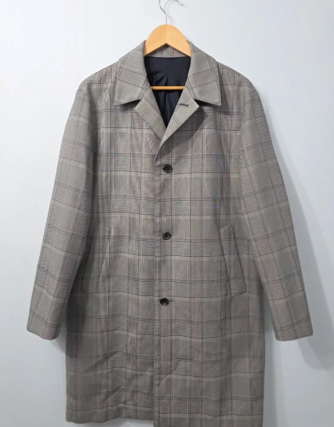 솔리드옴므 체크 맥코트 48사이즈 (100) 상품이미지1