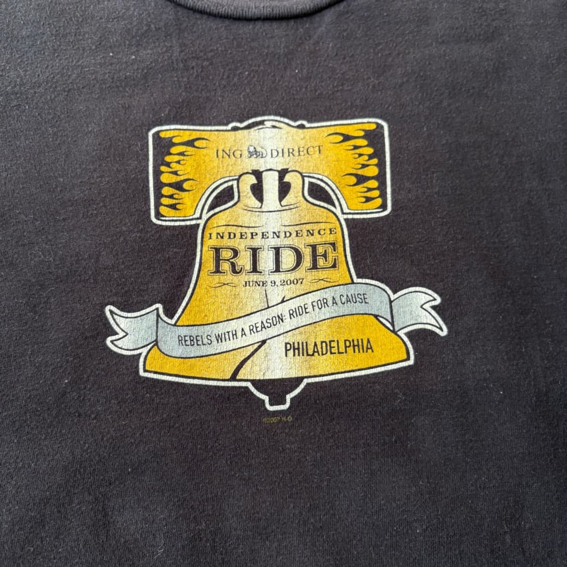 할리데이비슨 정품 미국 생산 블랙 골드 플레임 긴팔 티셔츠 상품이미지5