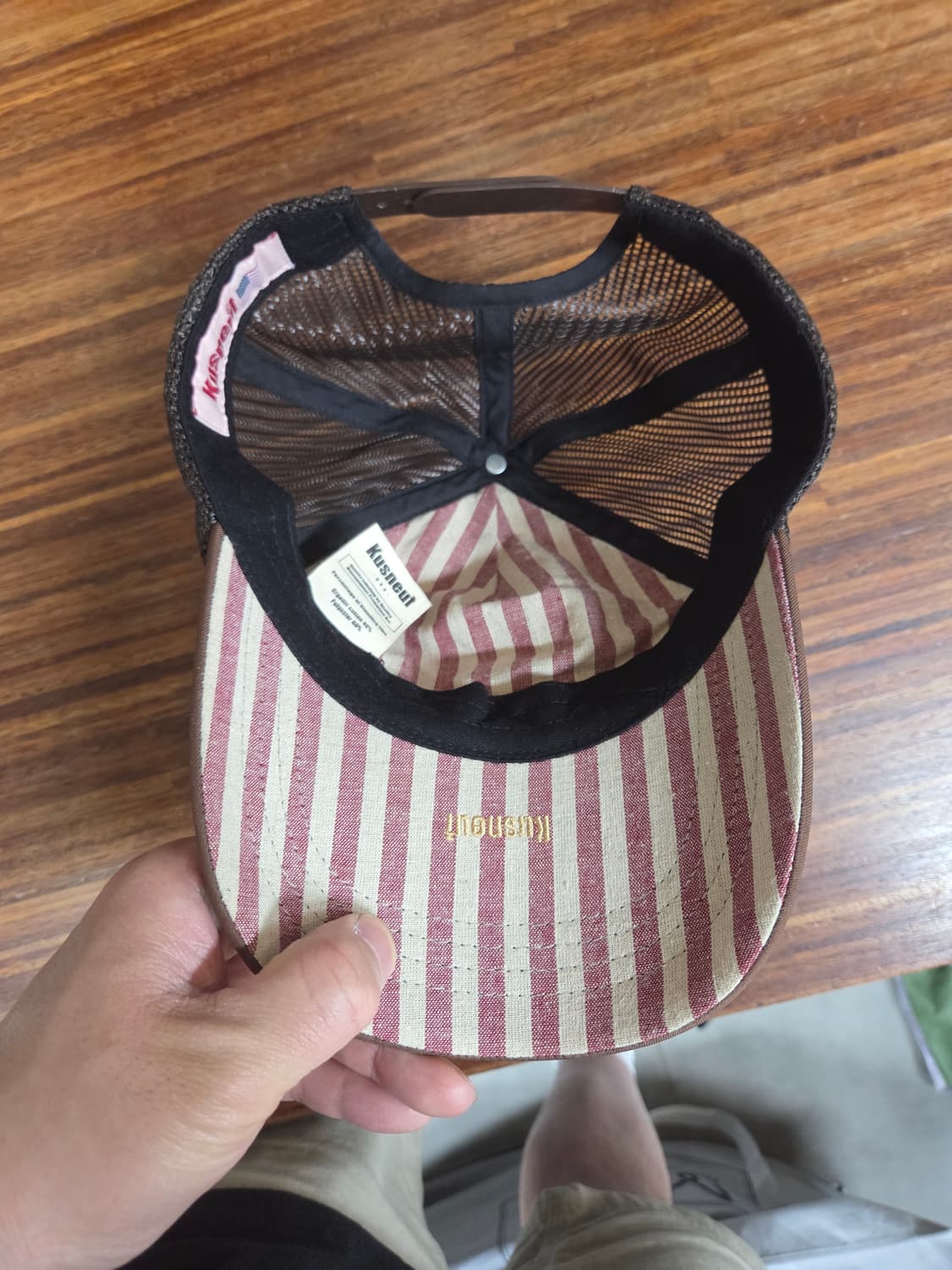 쿠스너프 빅 애플 로고 메쉬 트러커 모자 프리 상품이미지4