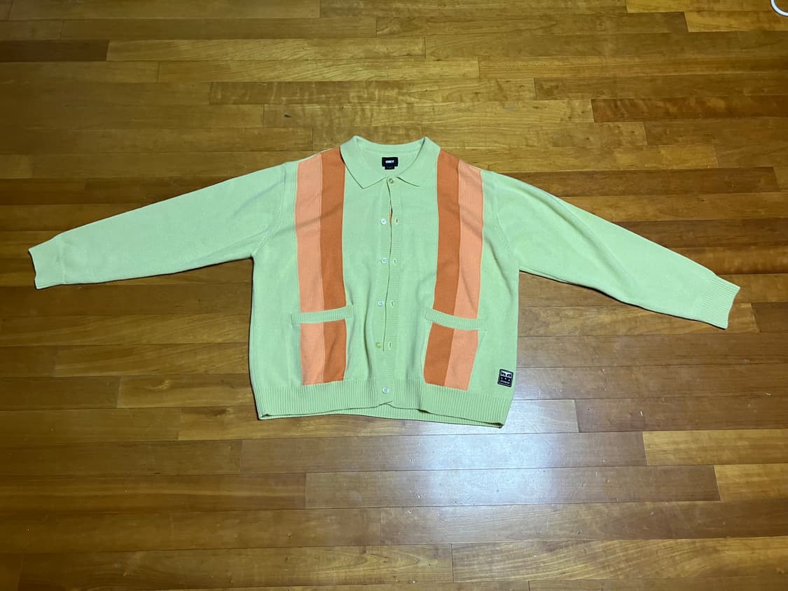 아이앱x오베이 가디건 옐로우 xxl 상품이미지1