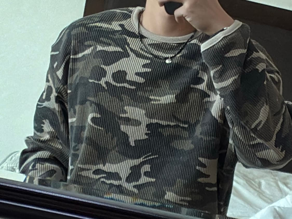 와플 카모 롱슬리브 상품이미지1