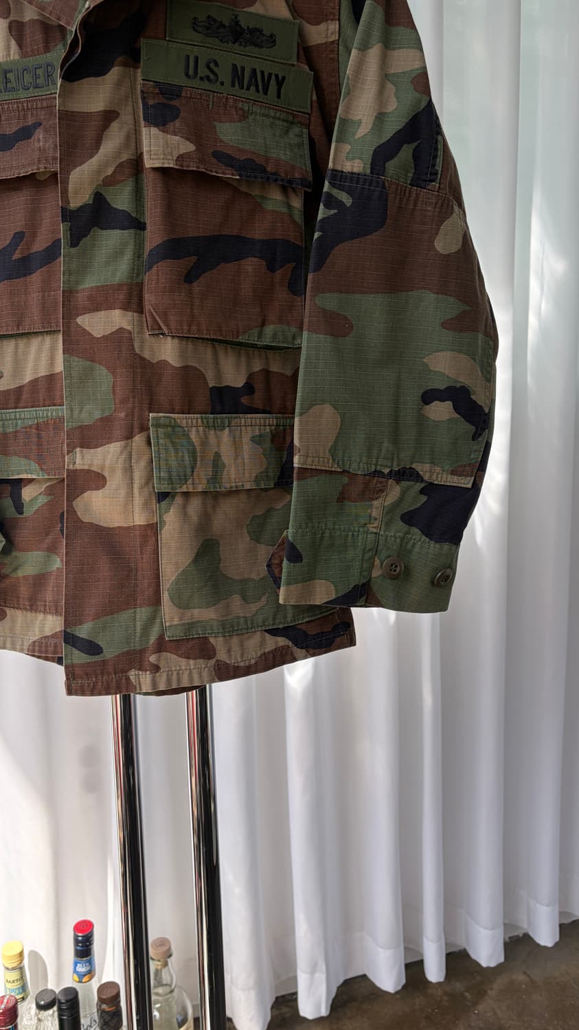 [XS]US NAVY 미군 90s 우드랜드 BDU 셔츠 자켓 상품이미지4