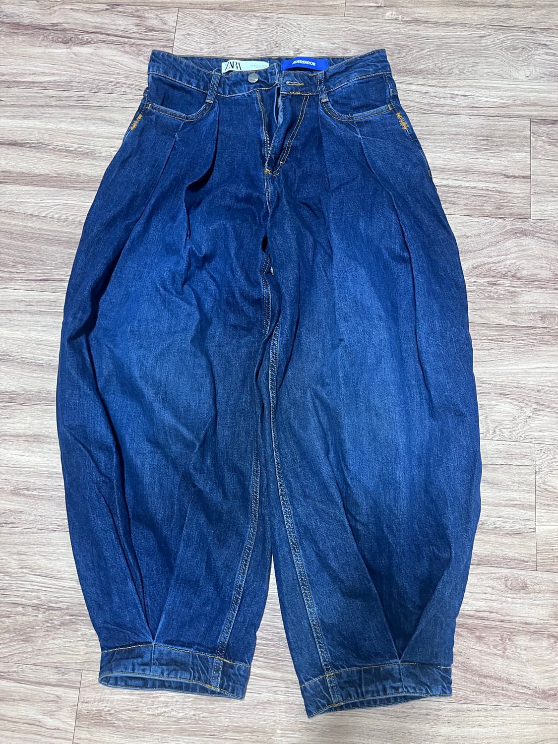 아더에러 자라 와이드 레그진 블루 상품이미지2