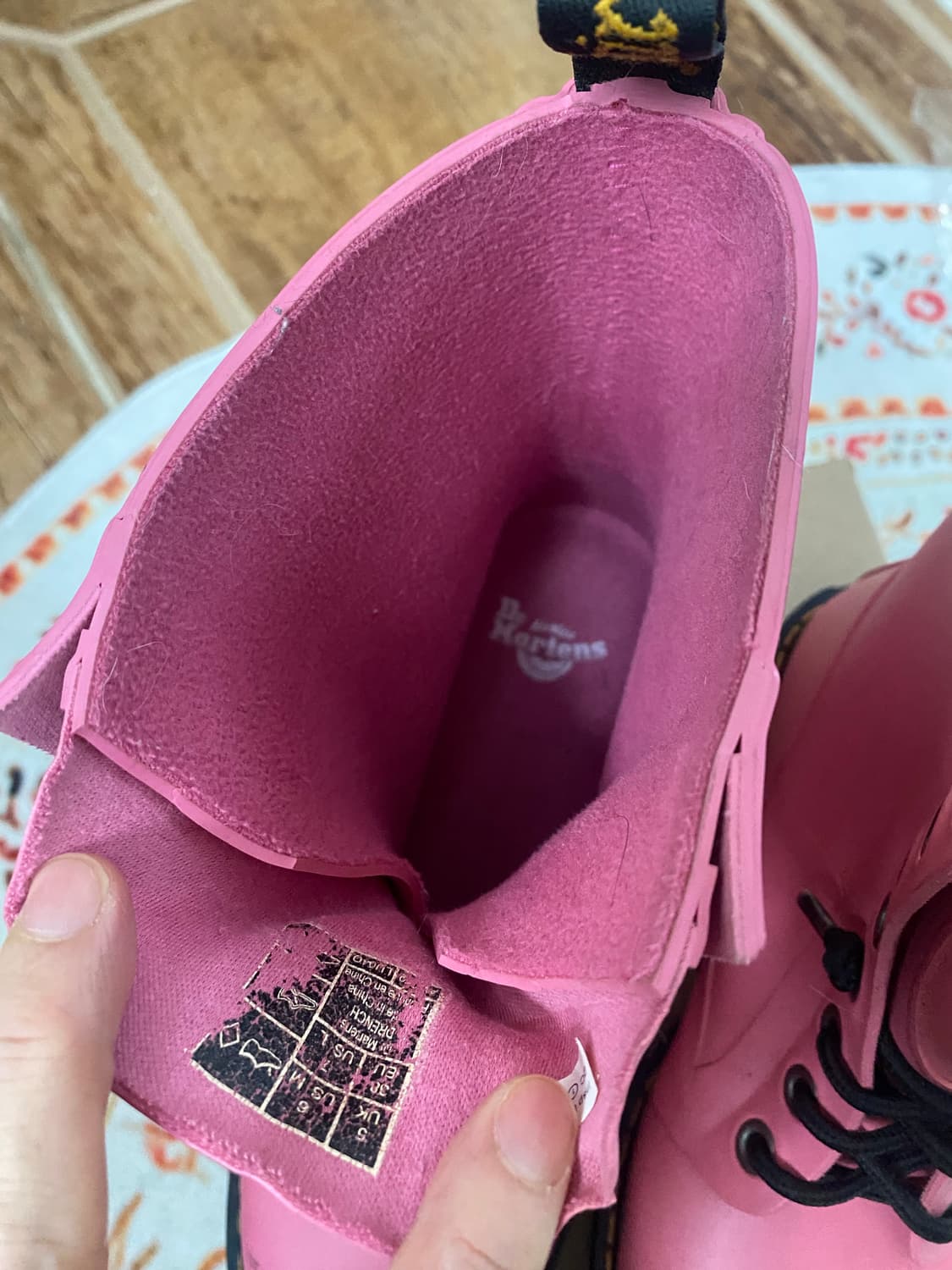 닥터마틴 핑크 레인부츠 상품이미지5