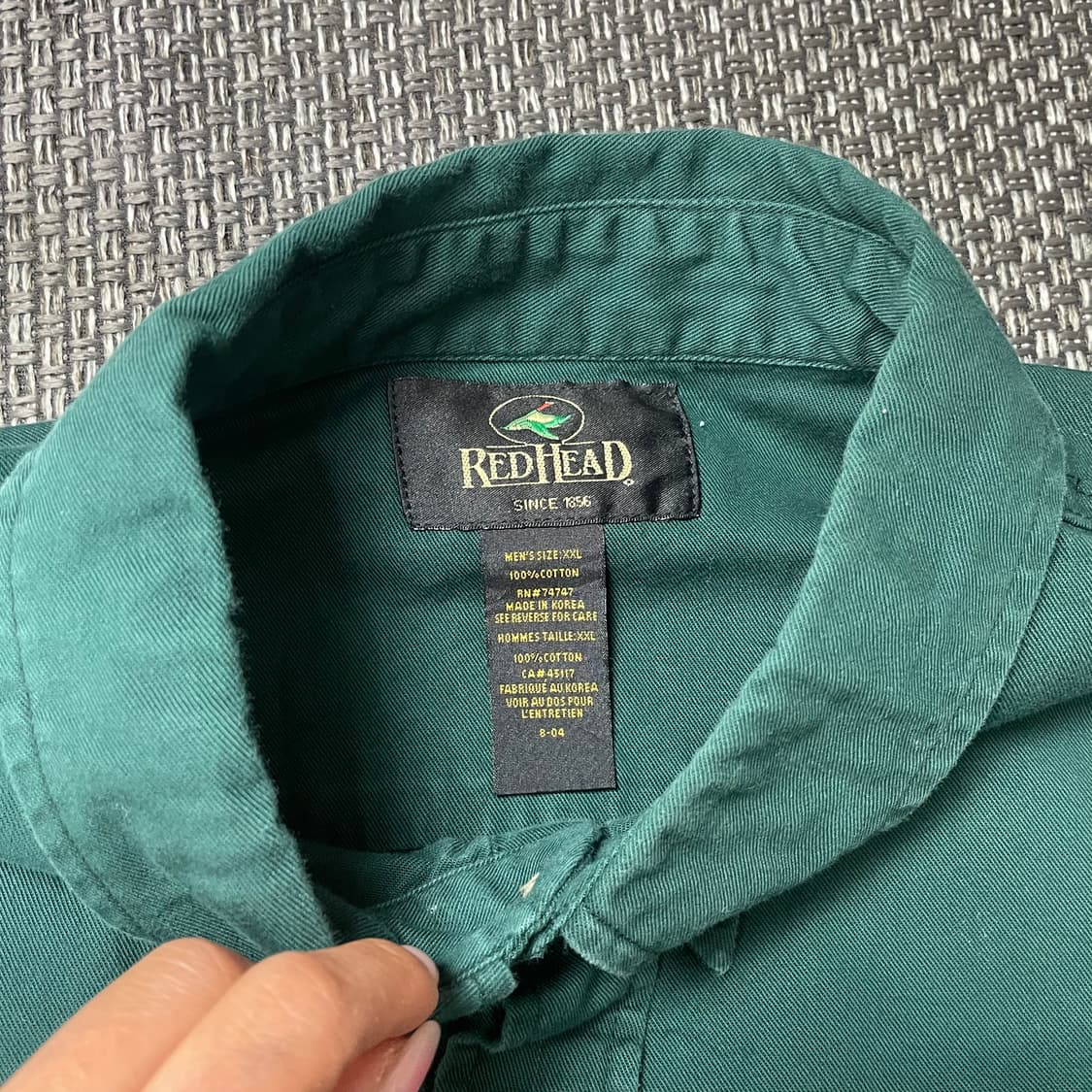 레드헤드 빈티지 자수포인트 코튼 워크셔츠 2XL 상품이미지4