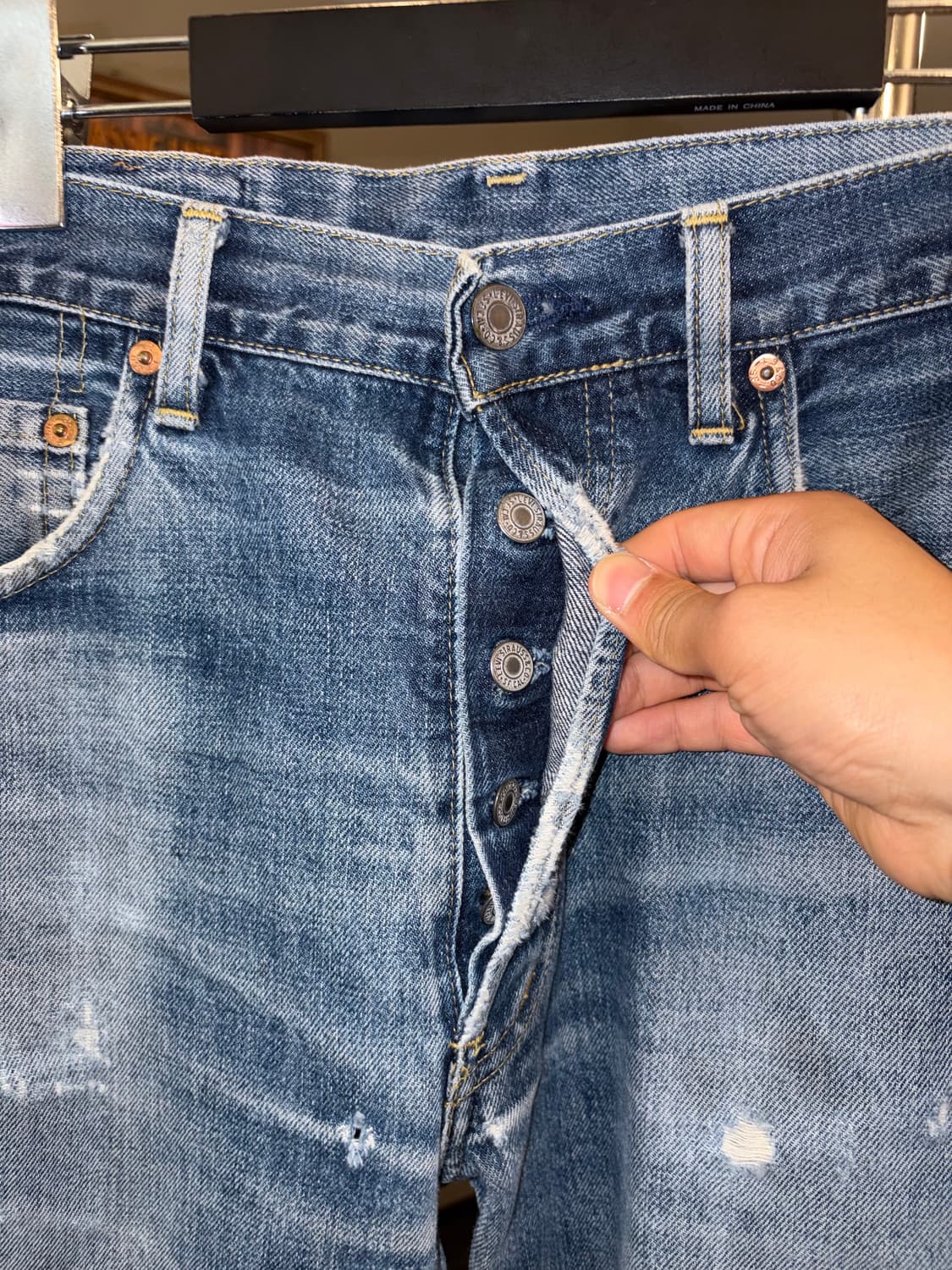 90-00‘s Levi’s 503 J22 selvedge denim 상품이미지7