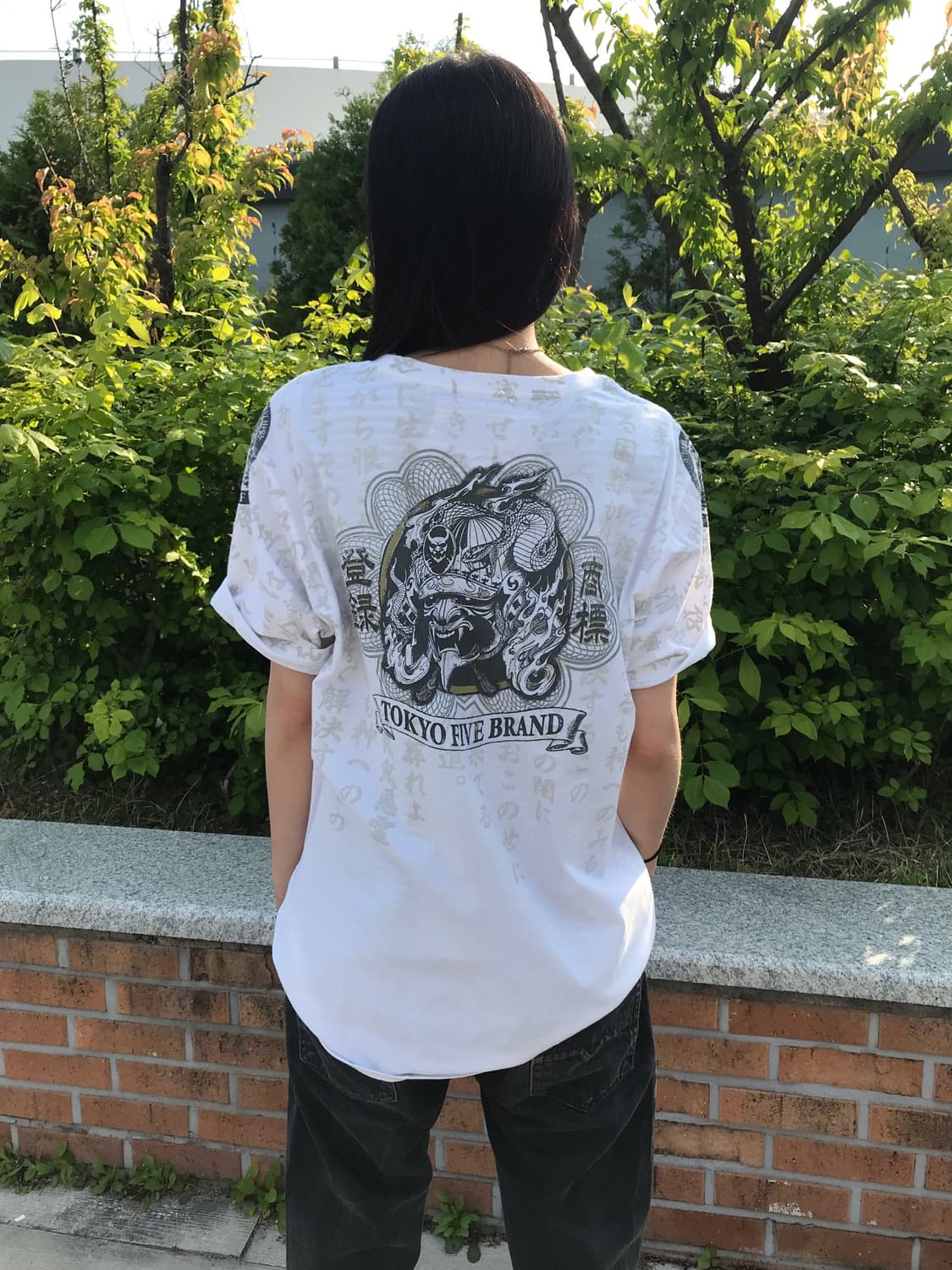 Tokyo Five Y2K Kanji Skull Tee 상품이미지3