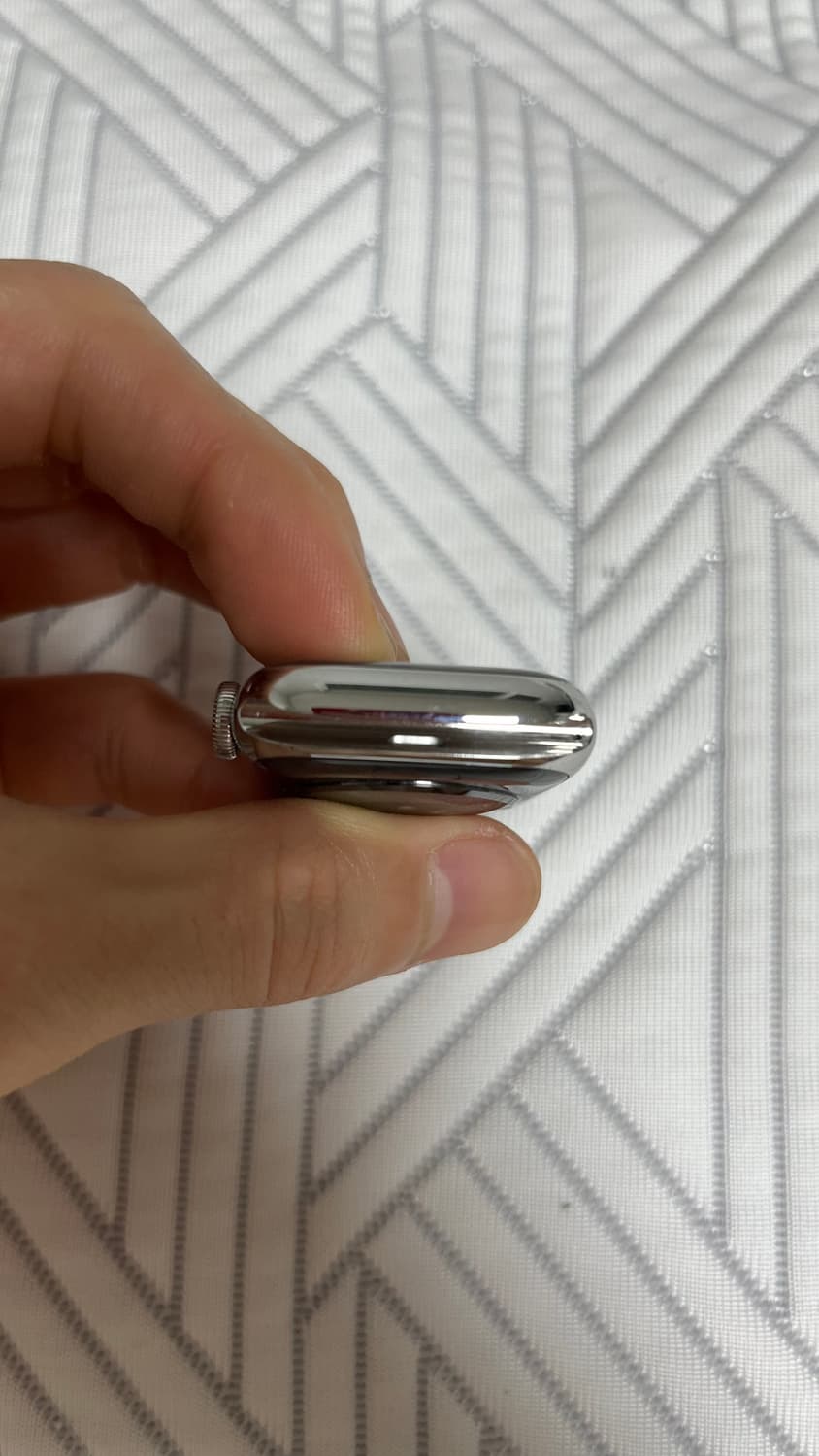 애플워치9 스테인리스 실버 41mm (gps+cellular) 상품이미지6