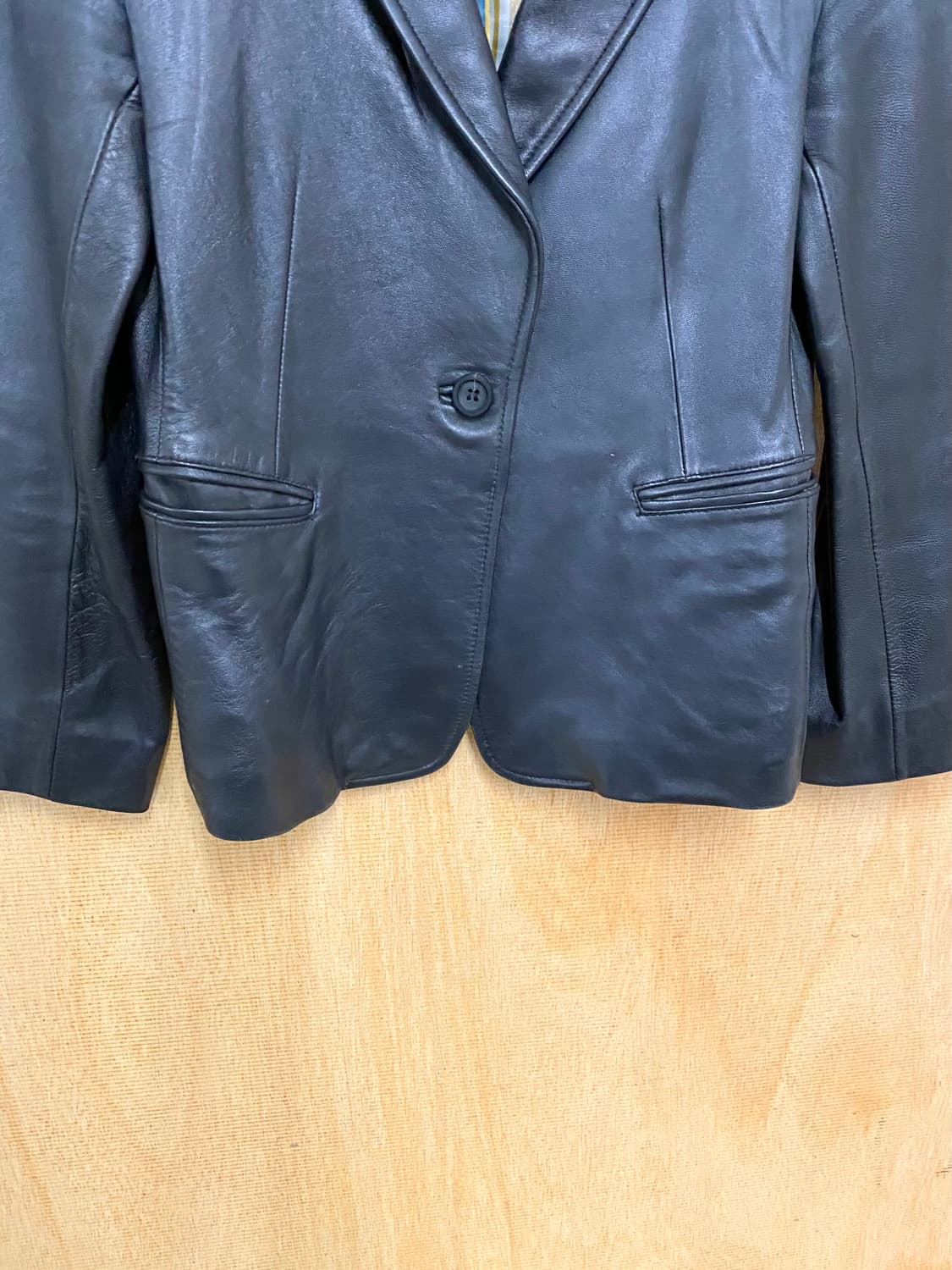 VTG leather blazer jacket 양가죽 레더 마이 자켓 상품이미지8