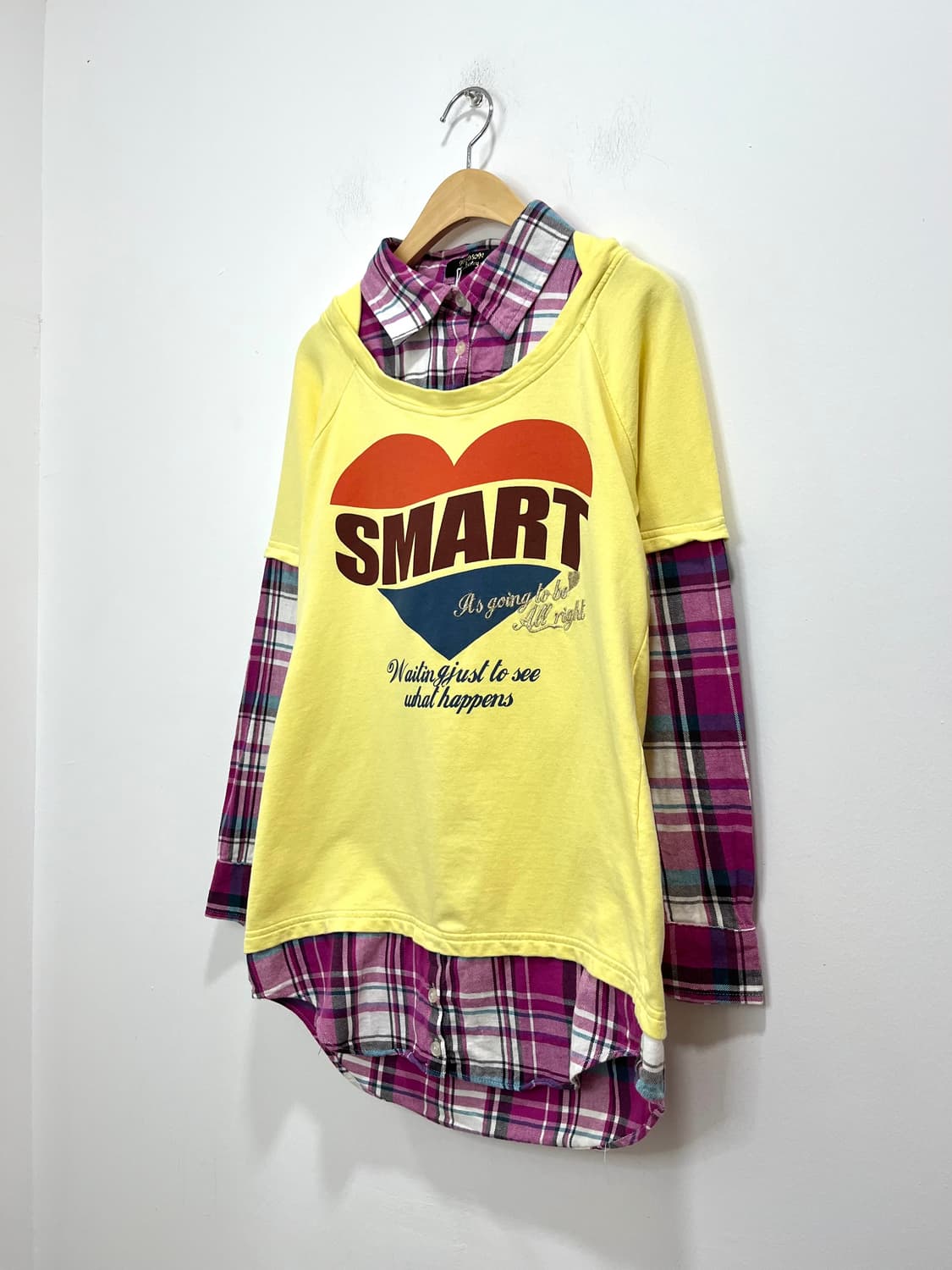 일본 빈티지 y2k 프린팅 셔츠 반팔 레이어드 티셔츠 상품이미지2