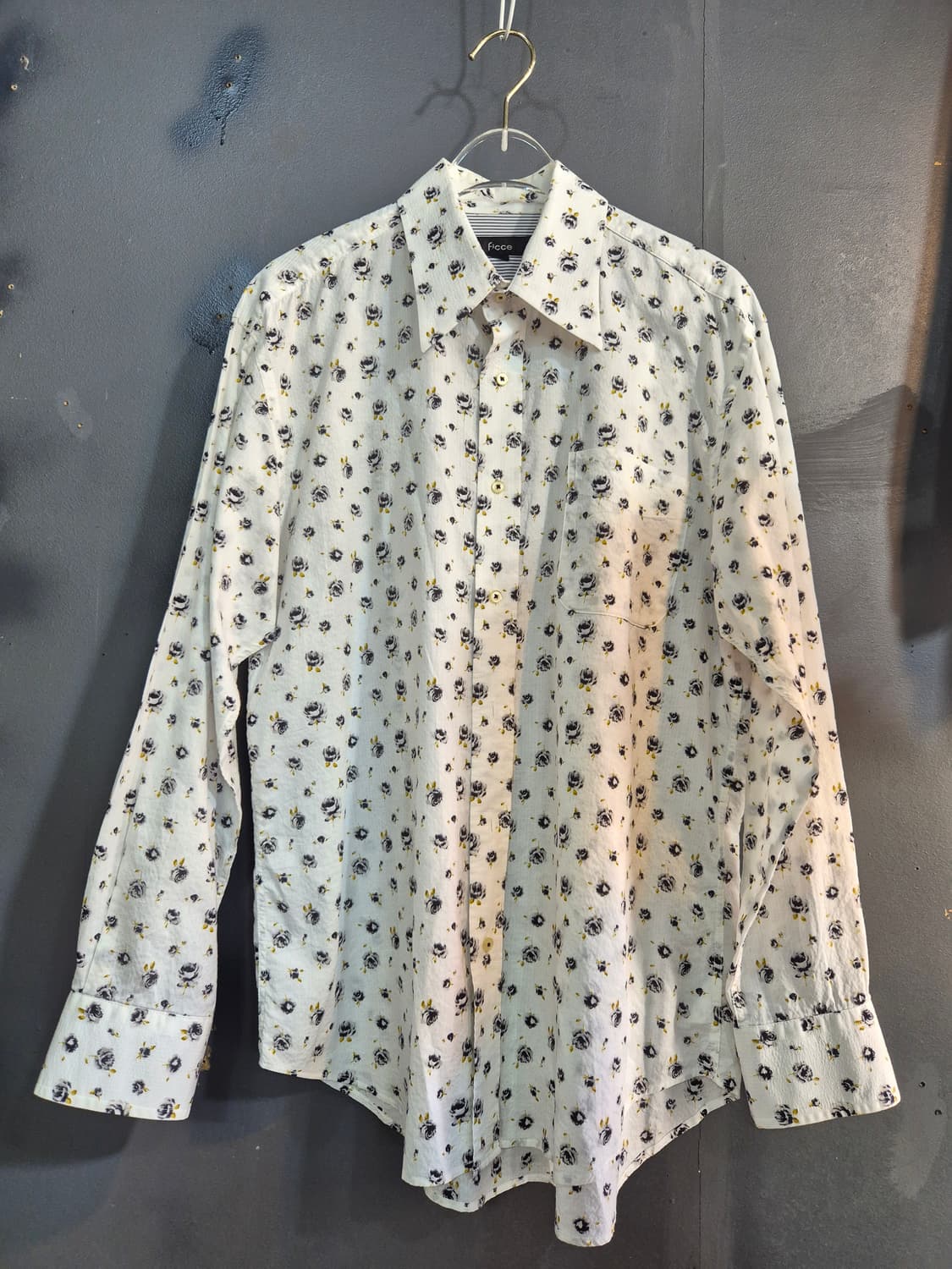 플라워 패턴 셔츠 L 새상품  상품이미지1