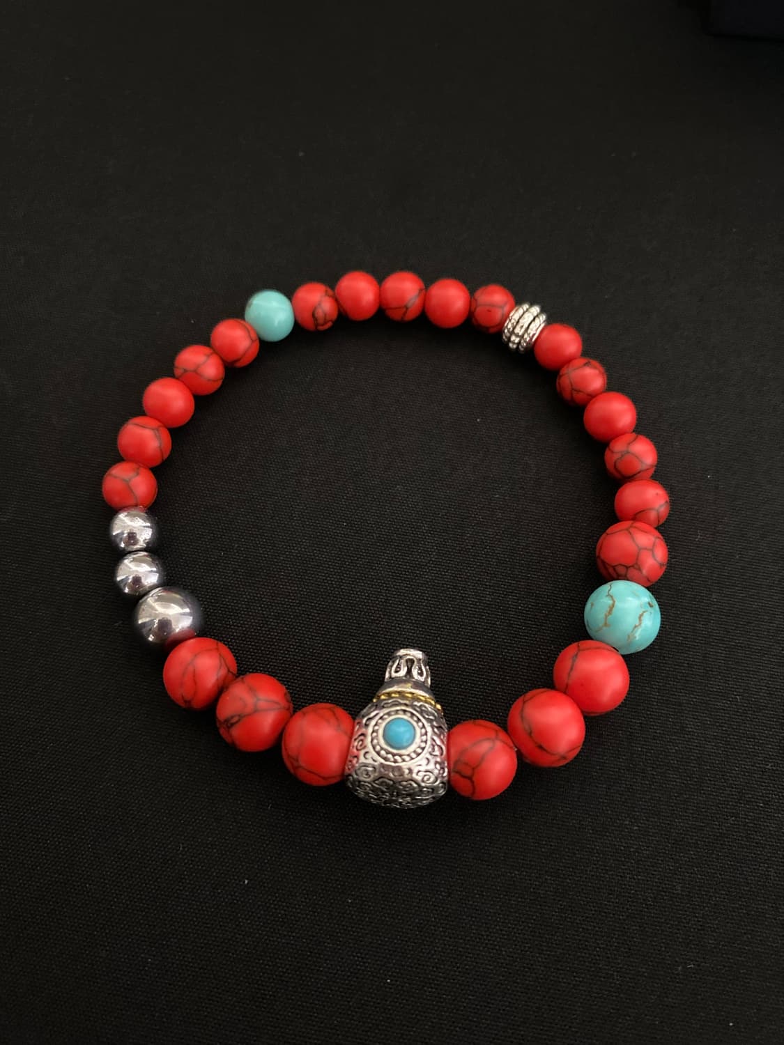 메탈 포인트 원석 팔찌 상품이미지2