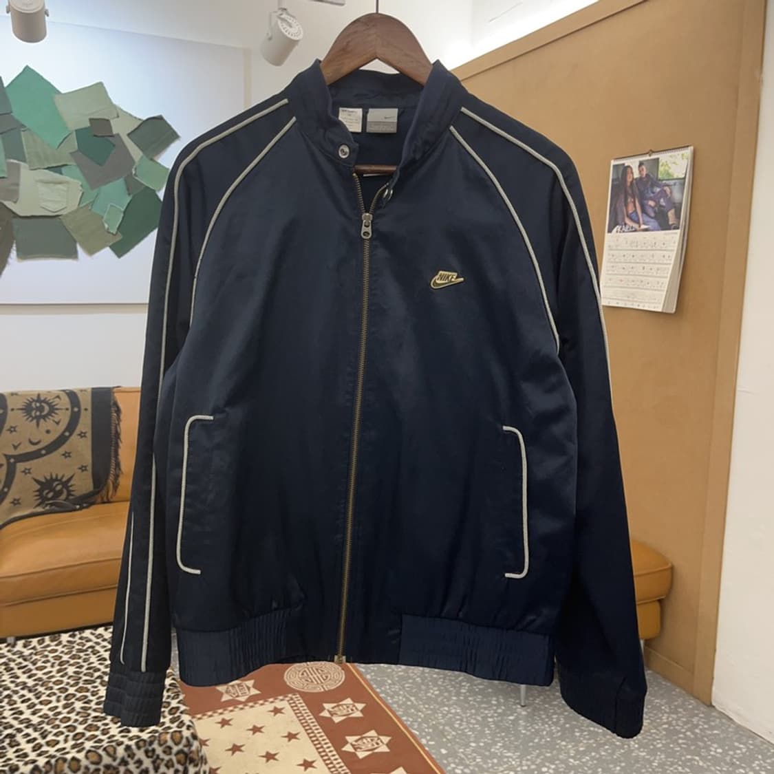 나이키 올드스쿨 레트로 레이싱 파이핑 바람막이 자켓 100 C09184 상품이미지3