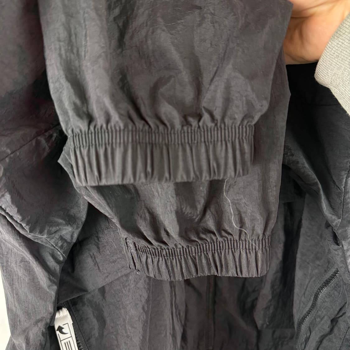 L) 아디다스 삼선 오버핏 윈드브레이커 바람막이 블랙 상품이미지4