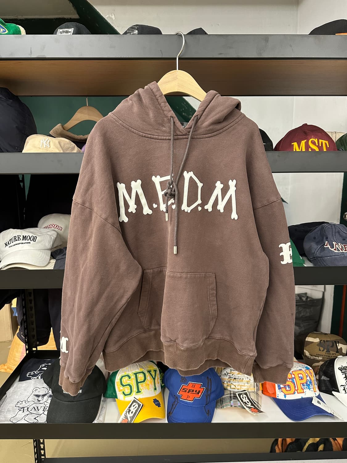 MEDM) 브라운 컬로 후드집업  상품이미지1