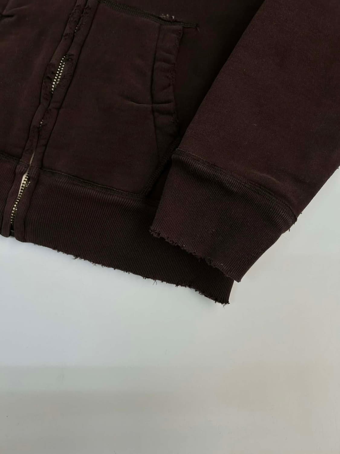 [L] 아베크롬비 y2k 브라운 울프죠 쉐르파 퍼 자켓 후드집업 상품이미지7