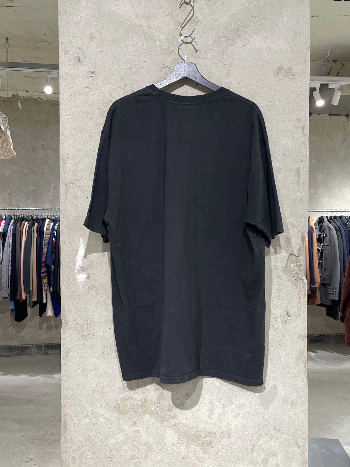 스투시 블랙 아치 로고 피그먼트 다이드 하프티 상품이미지6