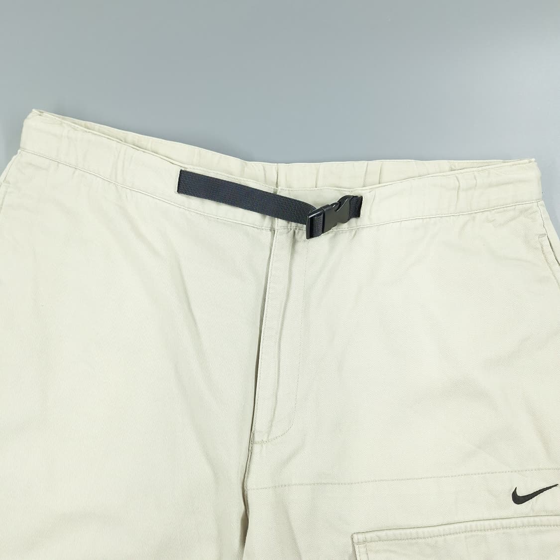 나이키 00s 화이트 블랙 배색 스우시 로고 벨티드 카고바지 카고팬츠 상품이미지6