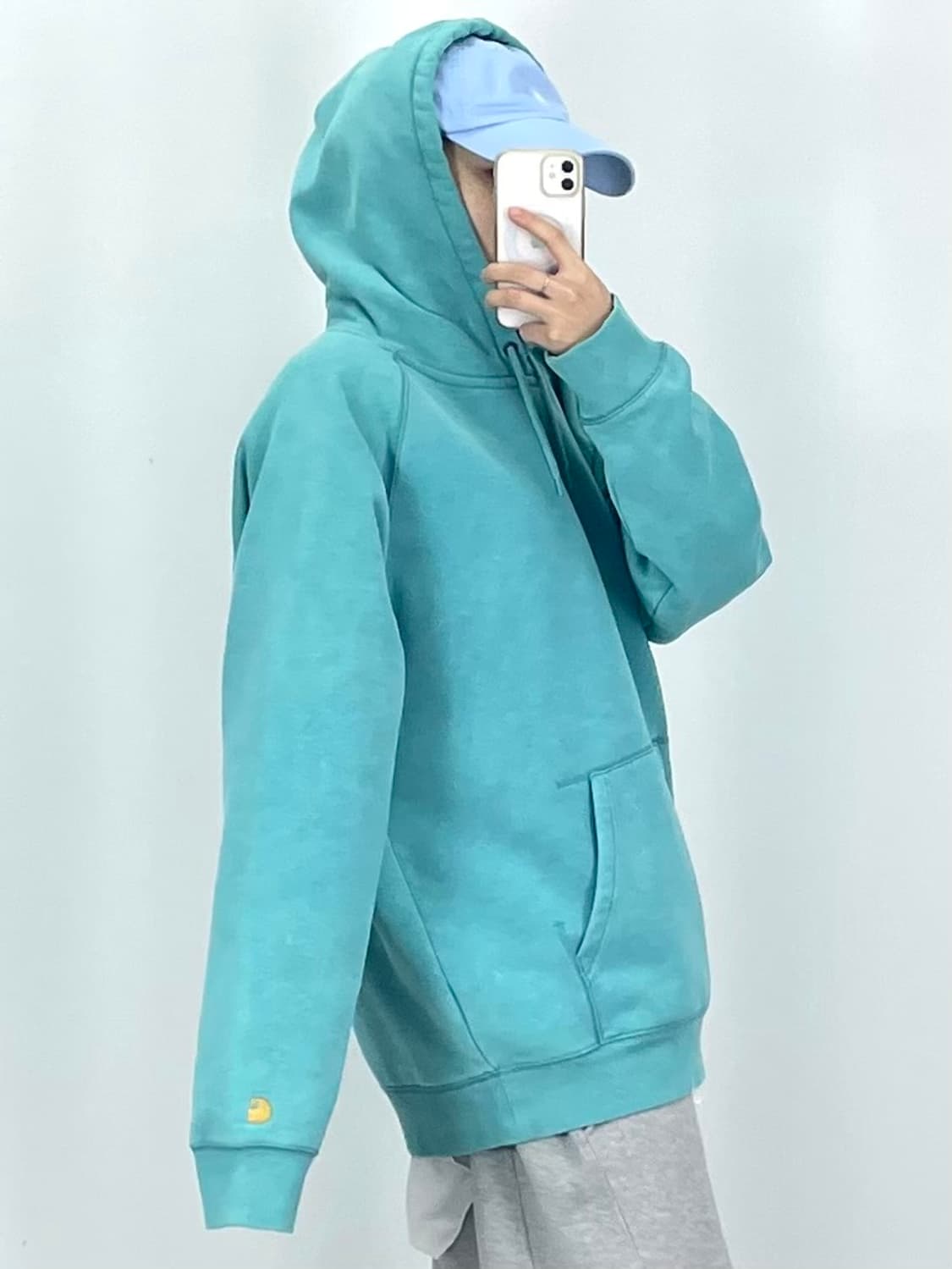 [2XL]칼하트 민트 후드티셔츠 CK9799 상품이미지3