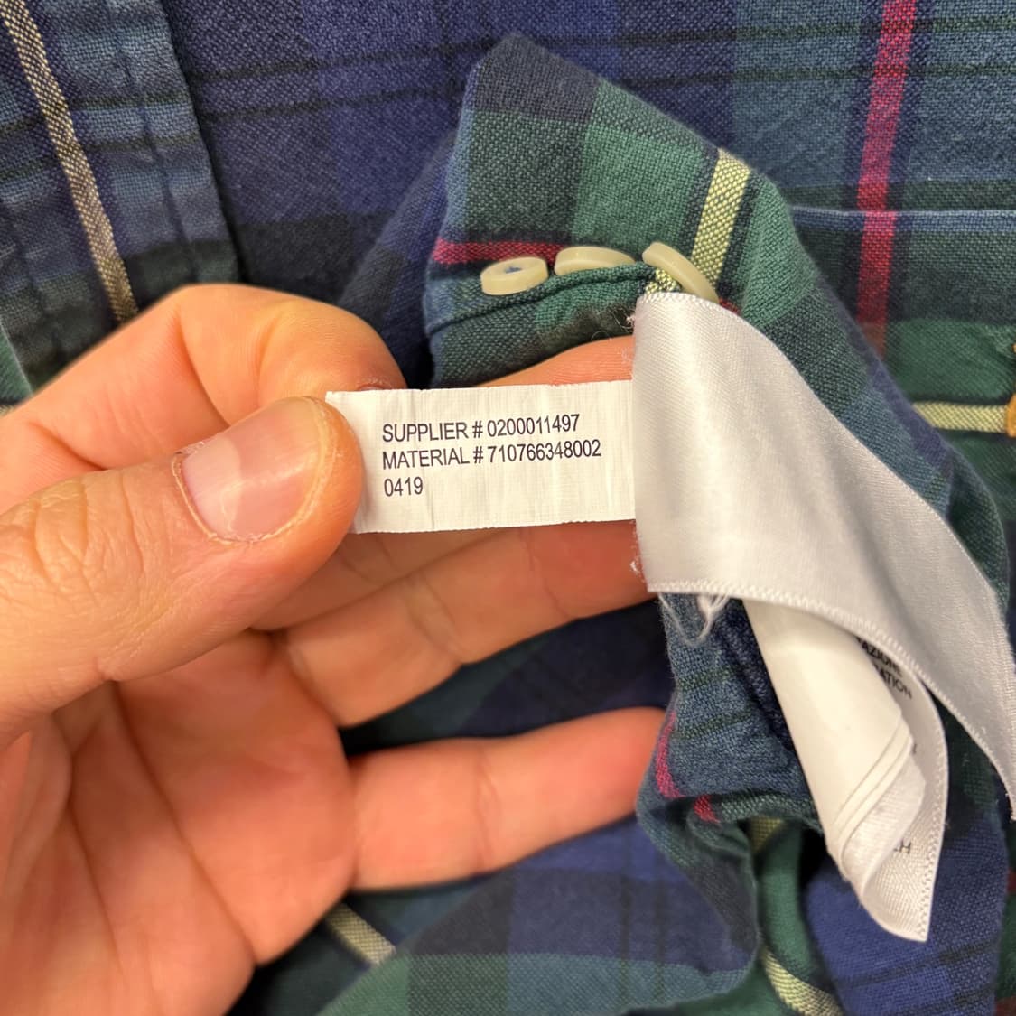 폴로 신형라벨 클래식핏 로고포켓 타탄체크 옥스포드 셔츠 N333 상품이미지10