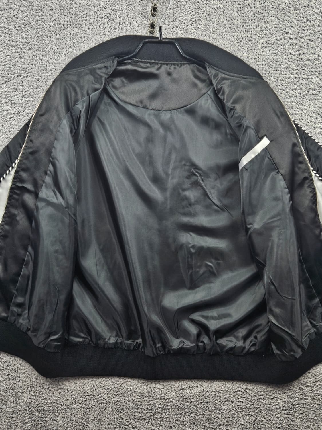 바운스 백 프린트 레터링 스카잔 자켓 ( M 추정 ) / 11472 상품이미지7