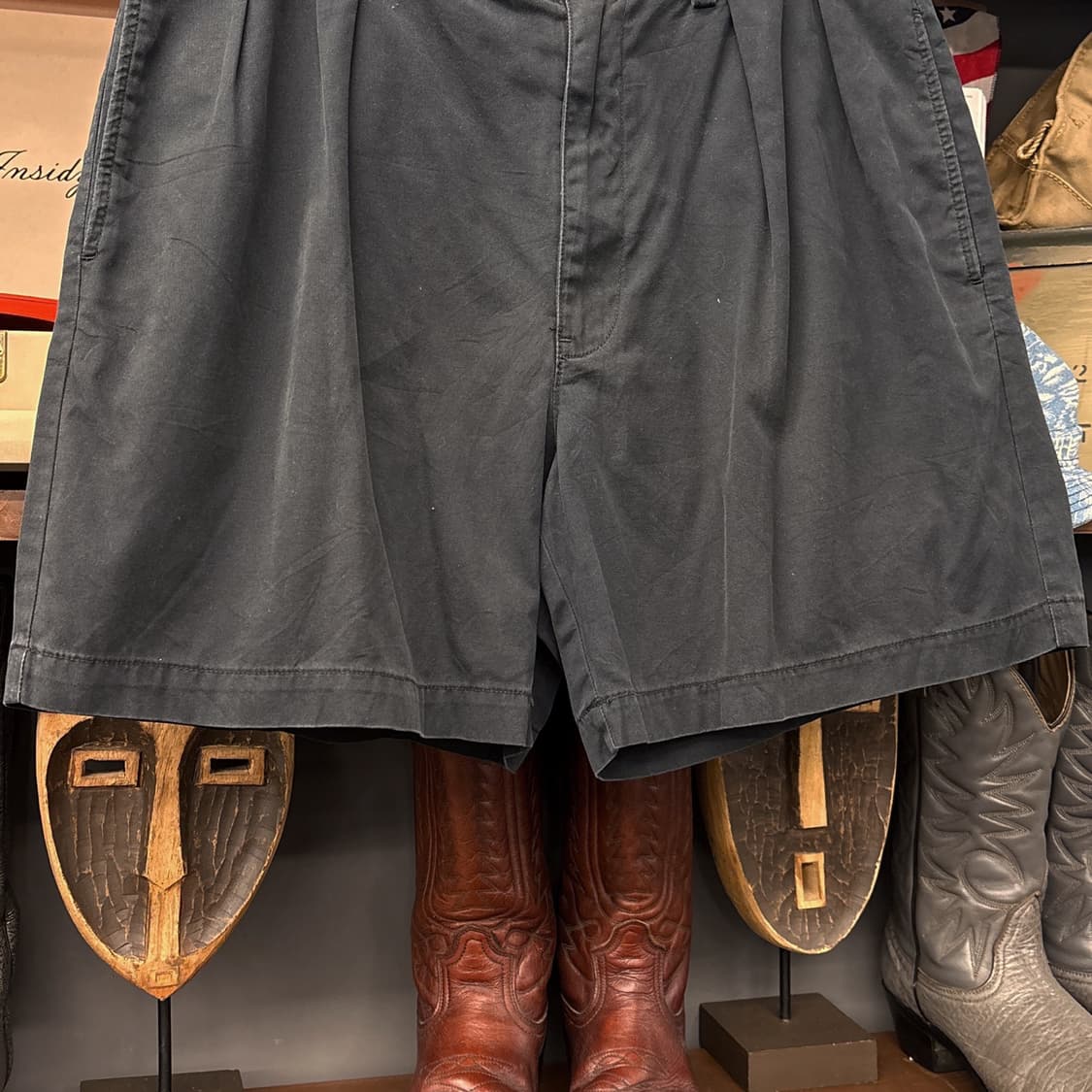 90s 폴로 랄프로렌 투턱 플리츠 앤드류 쇼츠 치노팬츠 N1118   상품이미지4