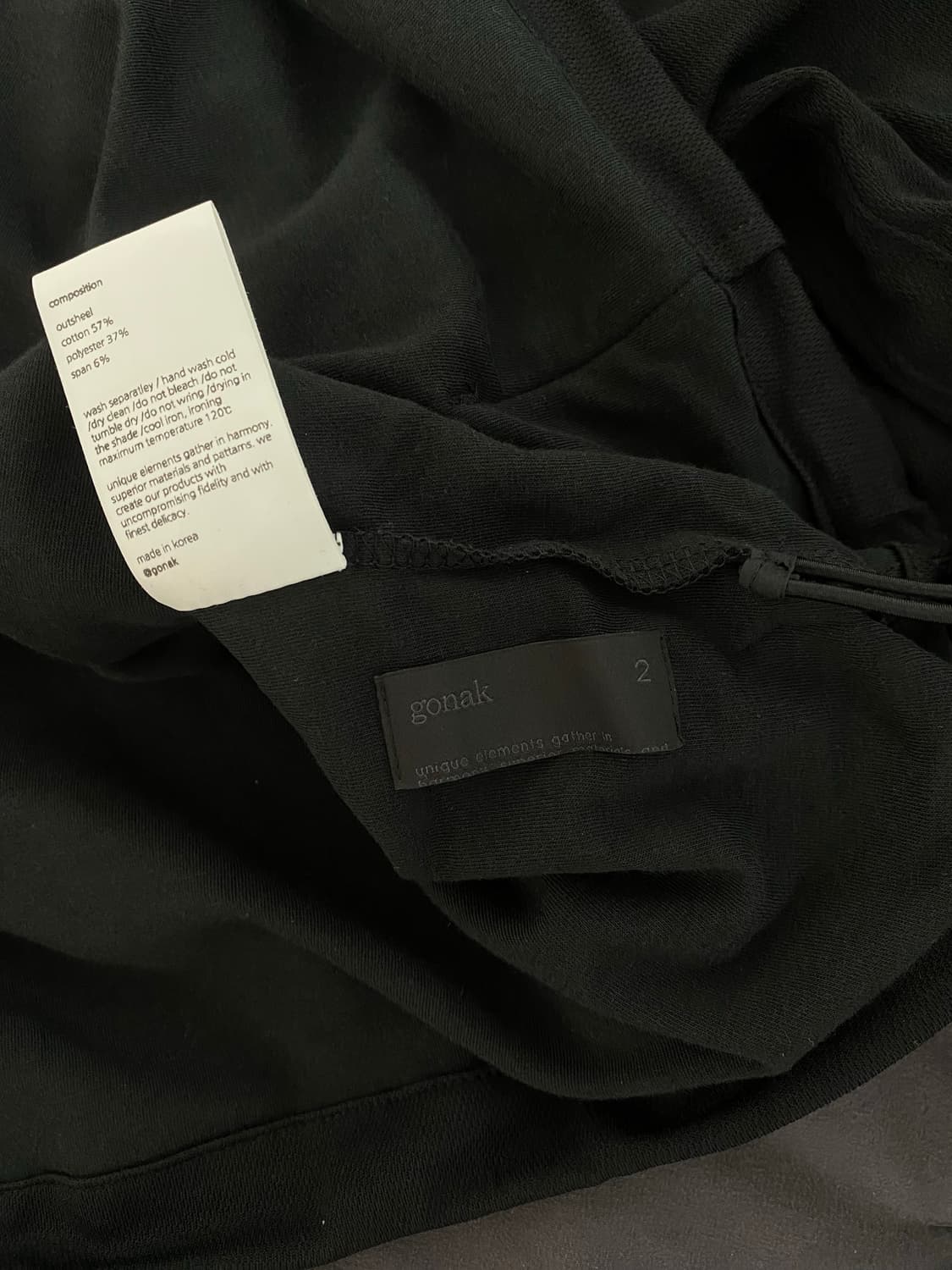고낙 후드집업 gonak finger hole zip hoodie  상품이미지7