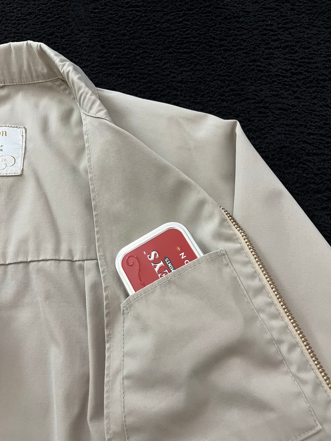 60s 빈티지 런던포그 헤링턴 자켓 스윙탑 블루종 상품이미지7