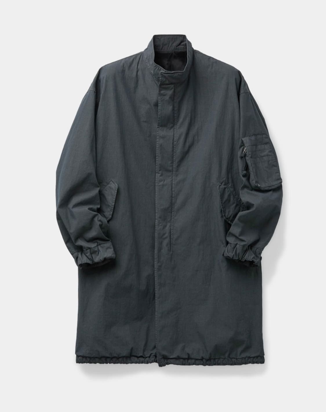 [L] 쿠어 가먼트 다이드 피쉬테일 파카 (워시드차콜) 상품이미지1