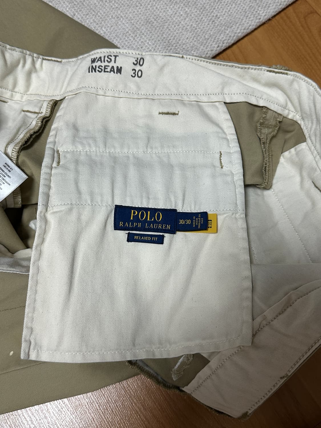 (1회착) 폴로 랄프로렌 릴렉스드핏 패치워크 치노 30x30 상품이미지8