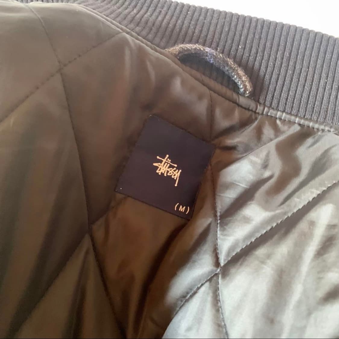 00s 올드 스투시 울 체크 자켓 M 상품이미지4