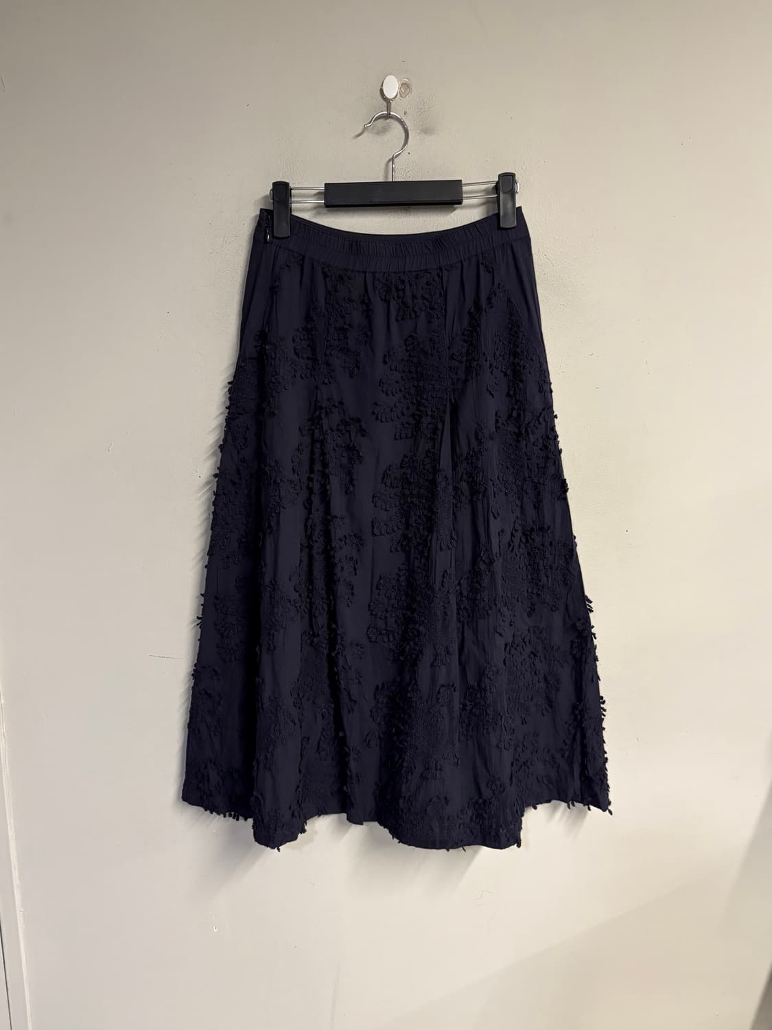 HIROKO BIS textured cotton skirt purple  상품이미지4