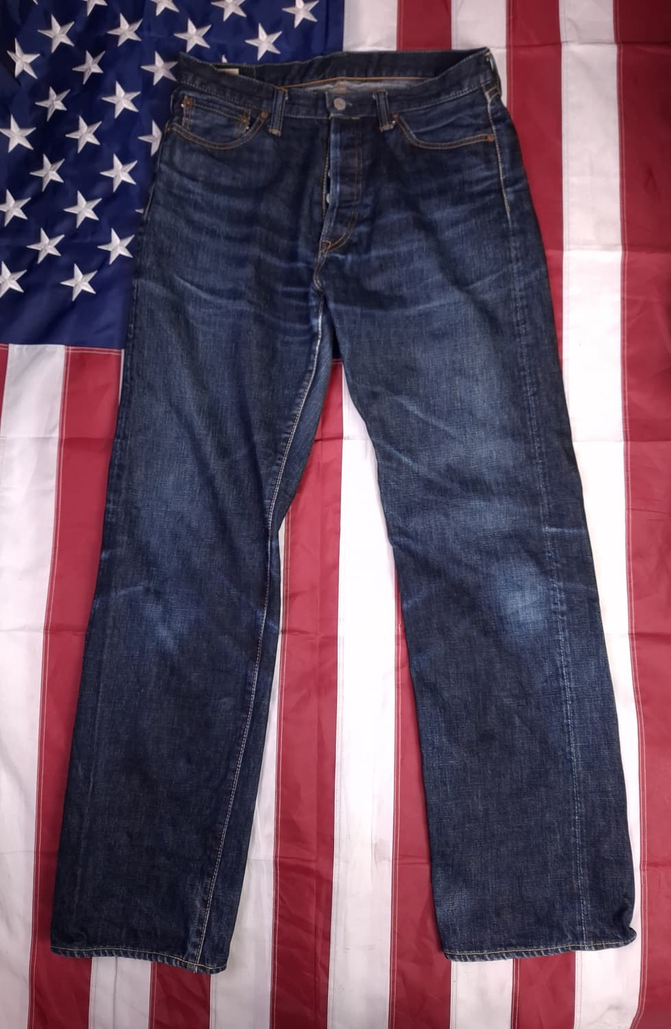 오리지날 모모타로진 버튼플라이 셀비지 데님팬츠 상품이미지10