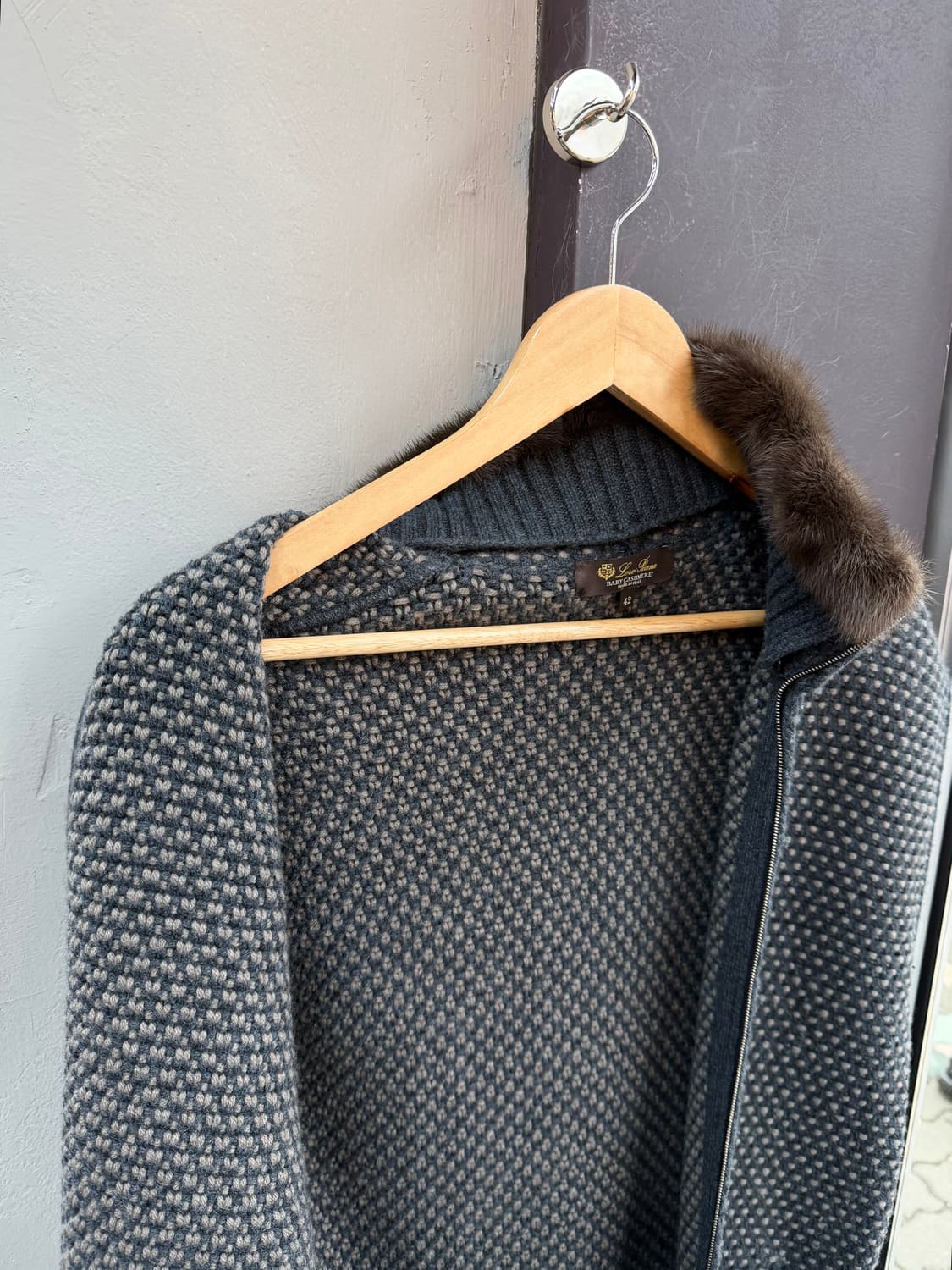 42/ 로로피아나 밍크 베이비캐시미어 베스트 집업 상품이미지7