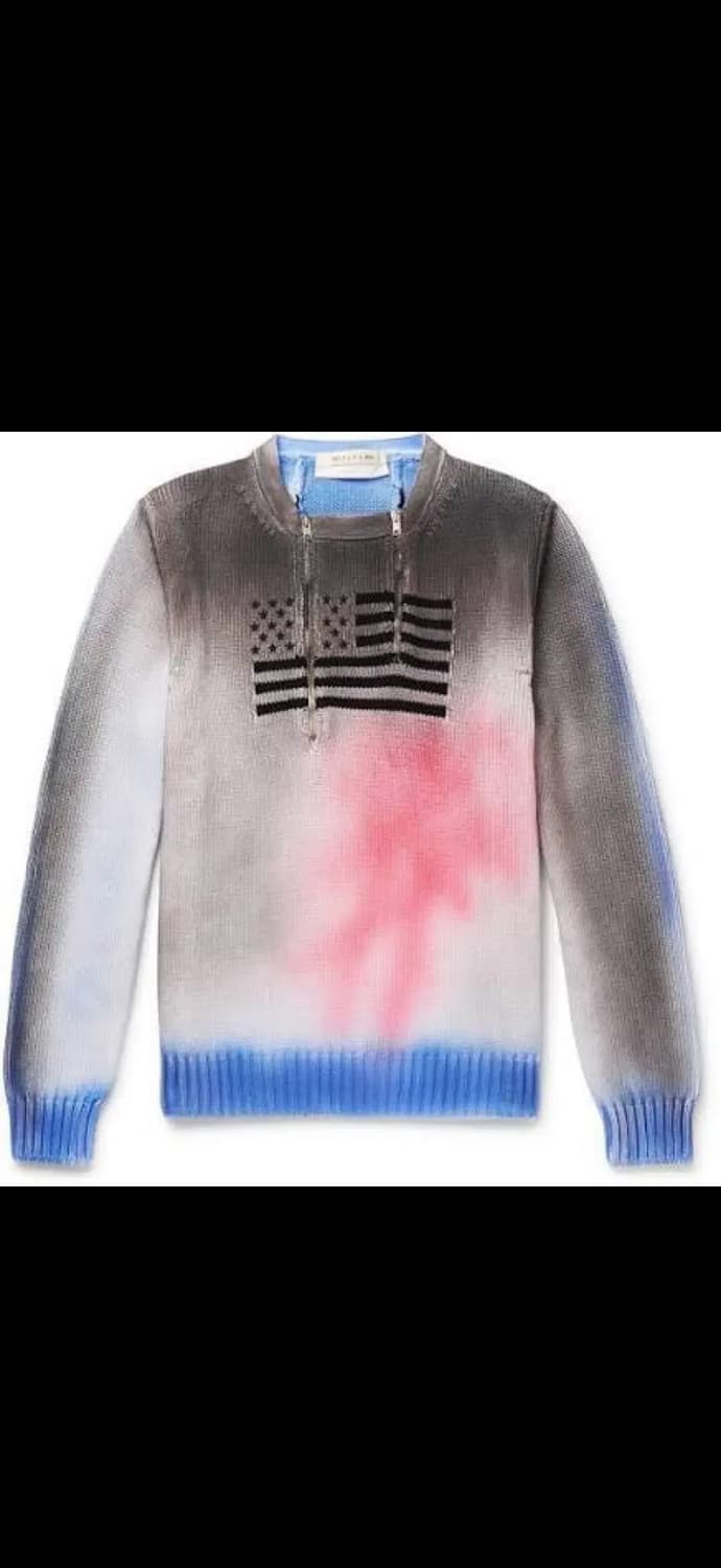 1017ALYX9SM 알릭스 스프레이페인팅 코튼 하프집니트 XL 상품이미지3