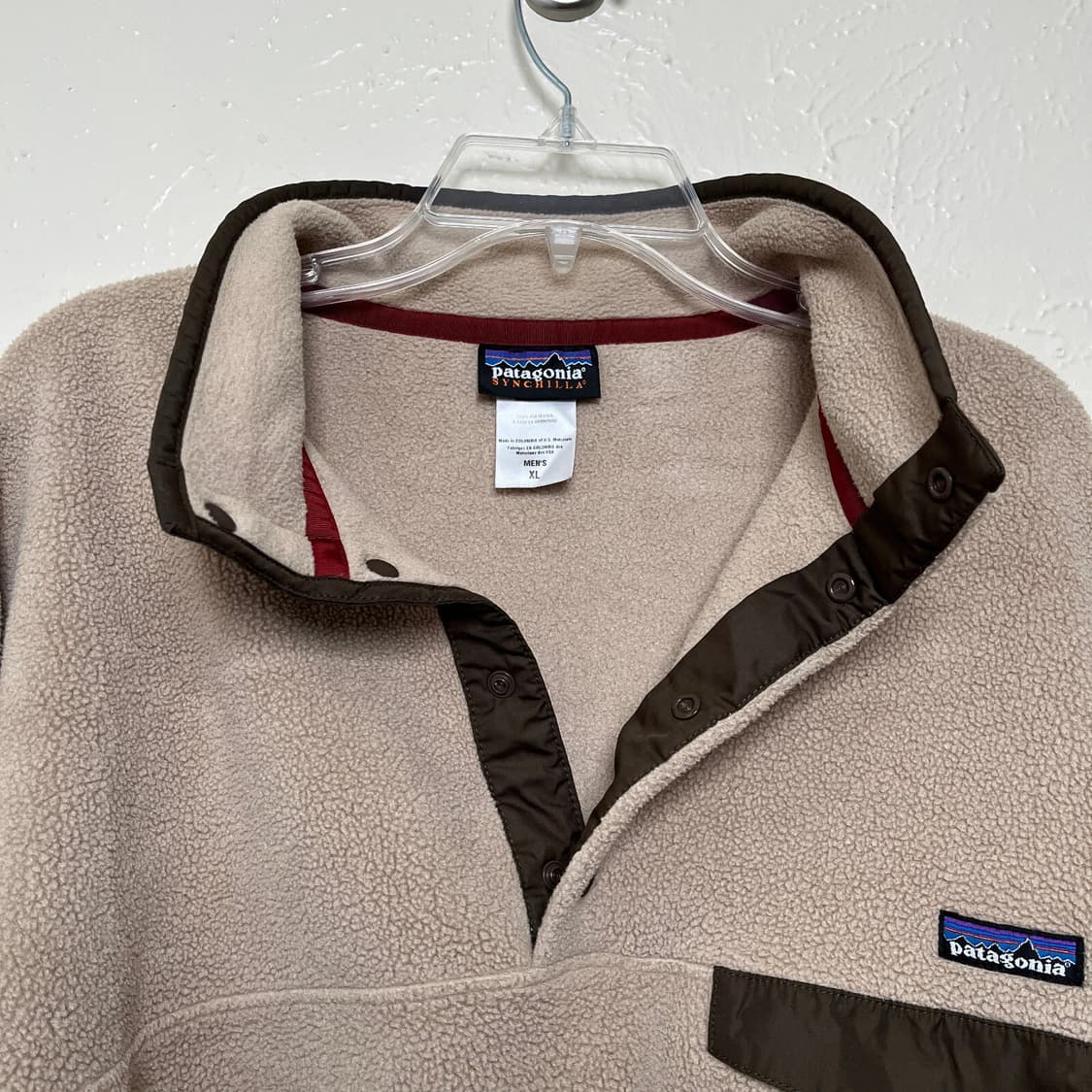 00s 파타고니아 신칠라 스냅-T 베이지/브라운 콜롬비아 상품이미지2