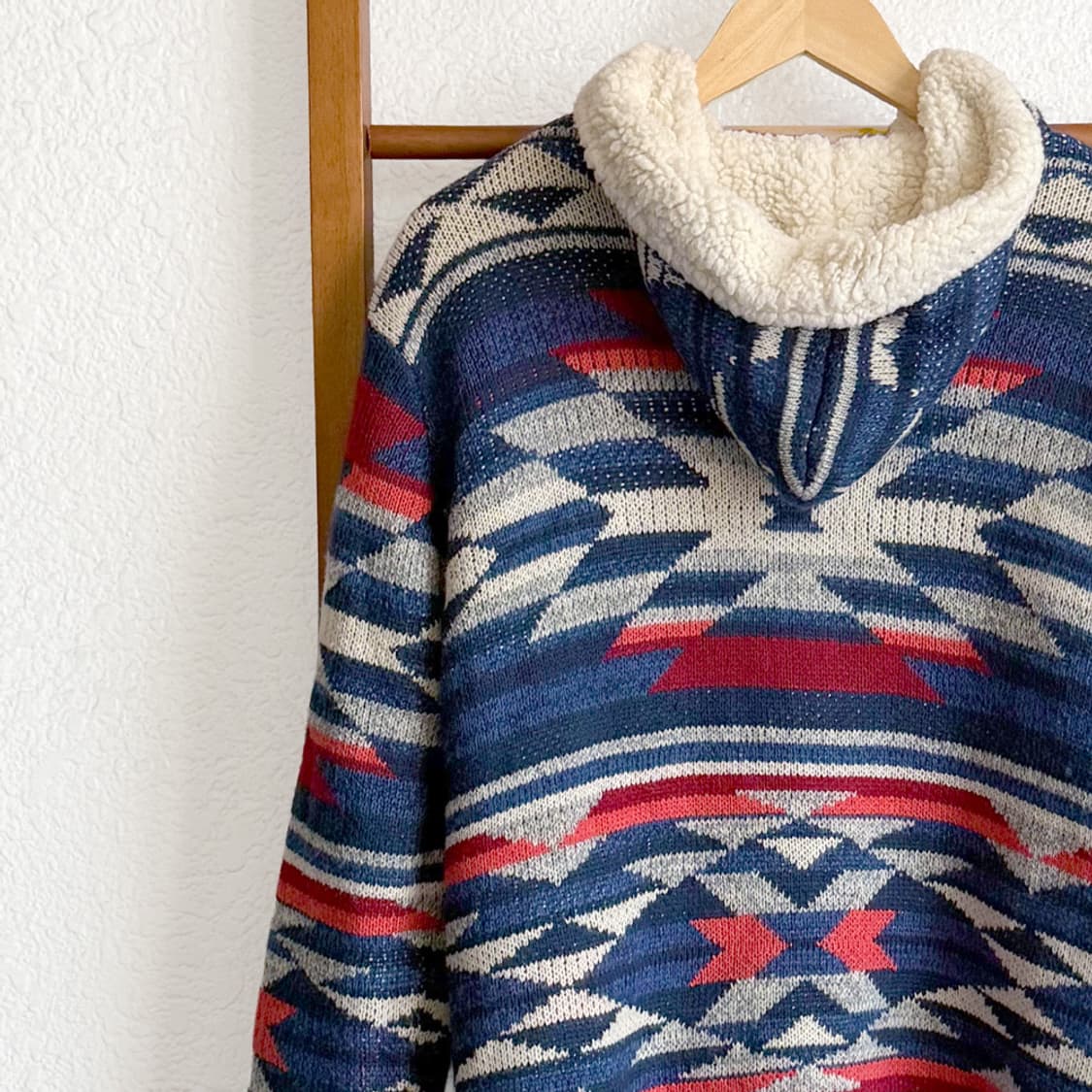 윈터 네이티브 보아 후드집업 상품이미지9