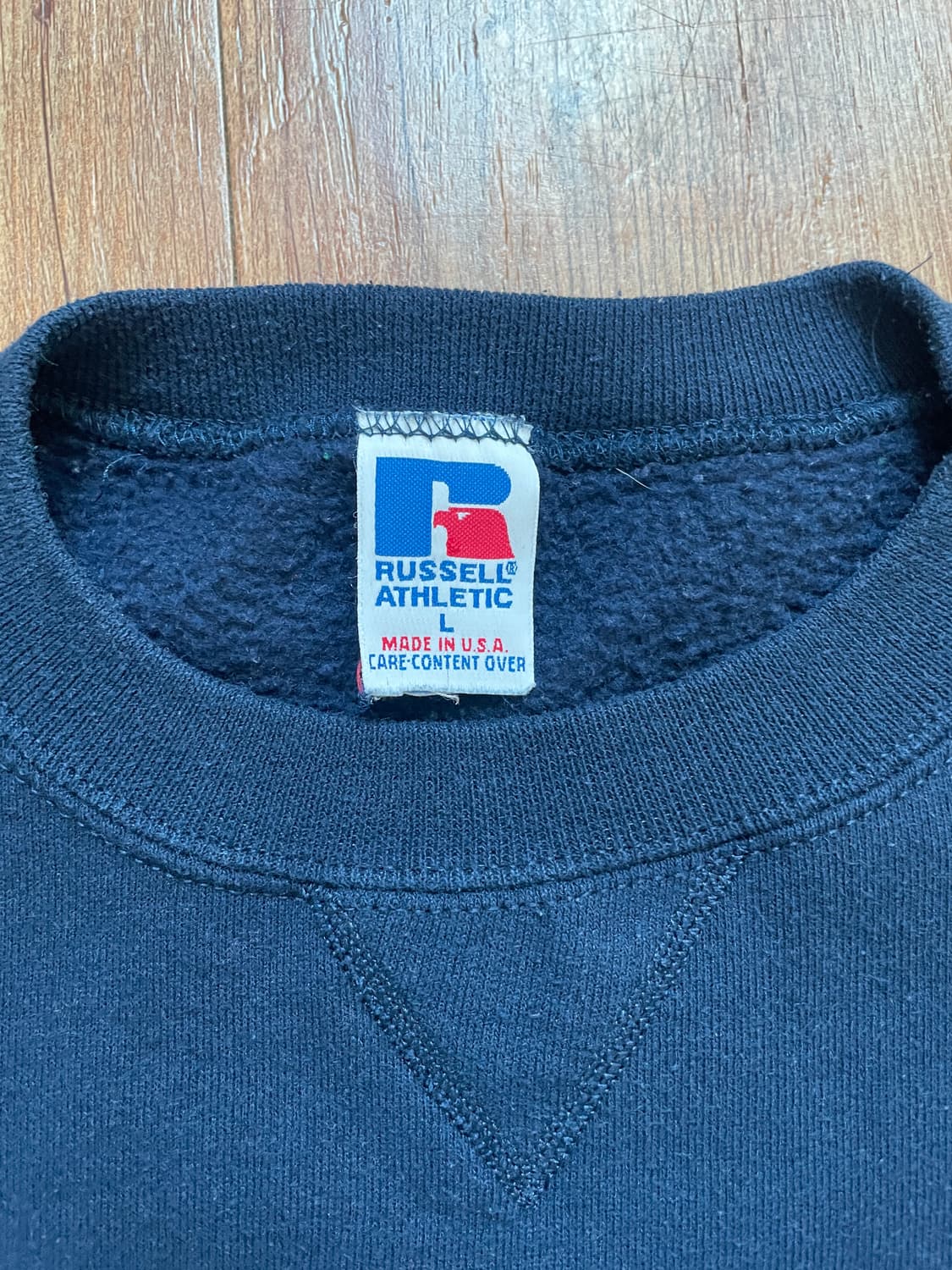 90s 러셀 애슬레틱 스웻셔츠 네이비 미제🇺🇸 상품이미지3