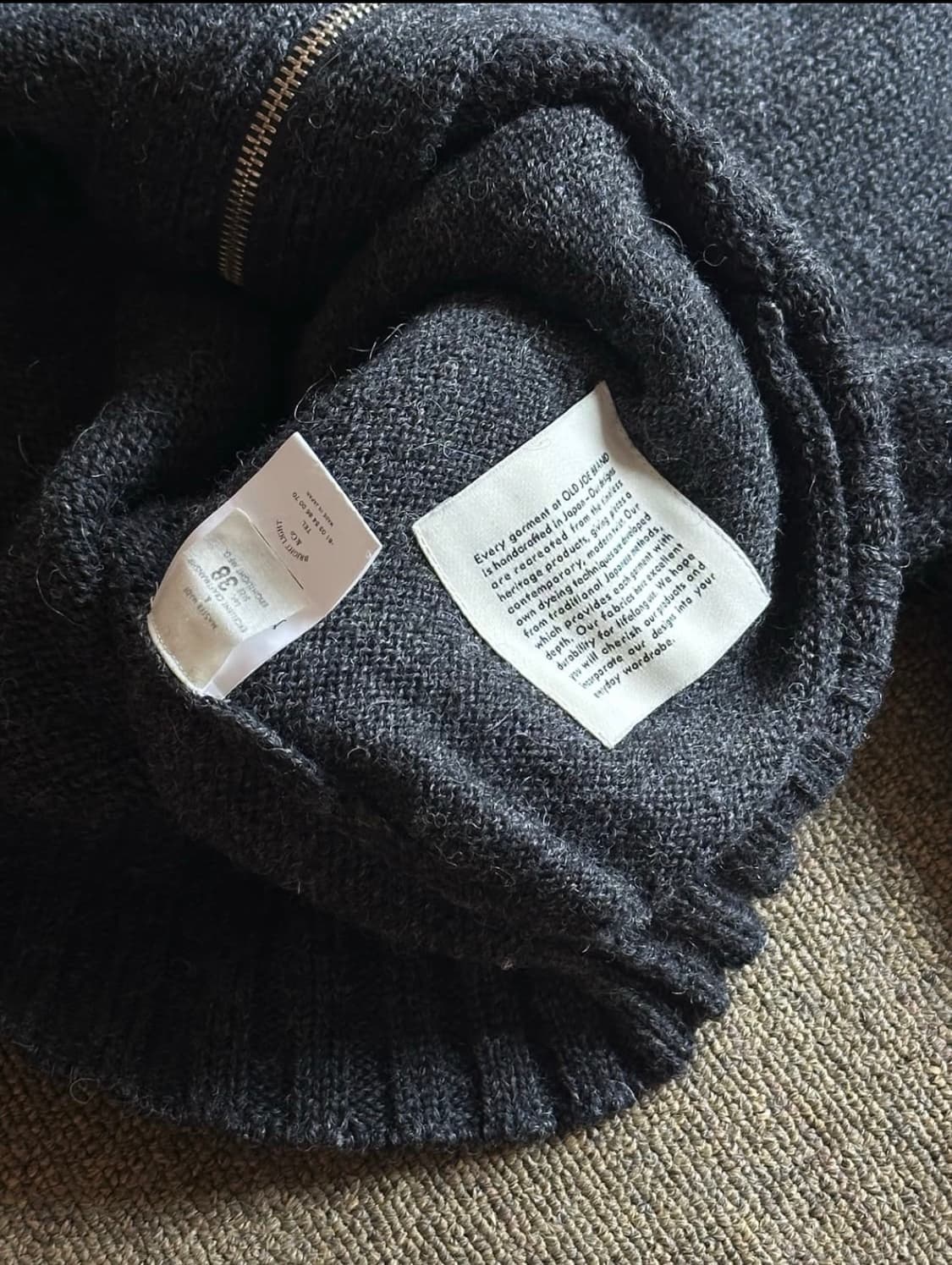 Old joe 트위드얀 집업 38size 상품이미지7