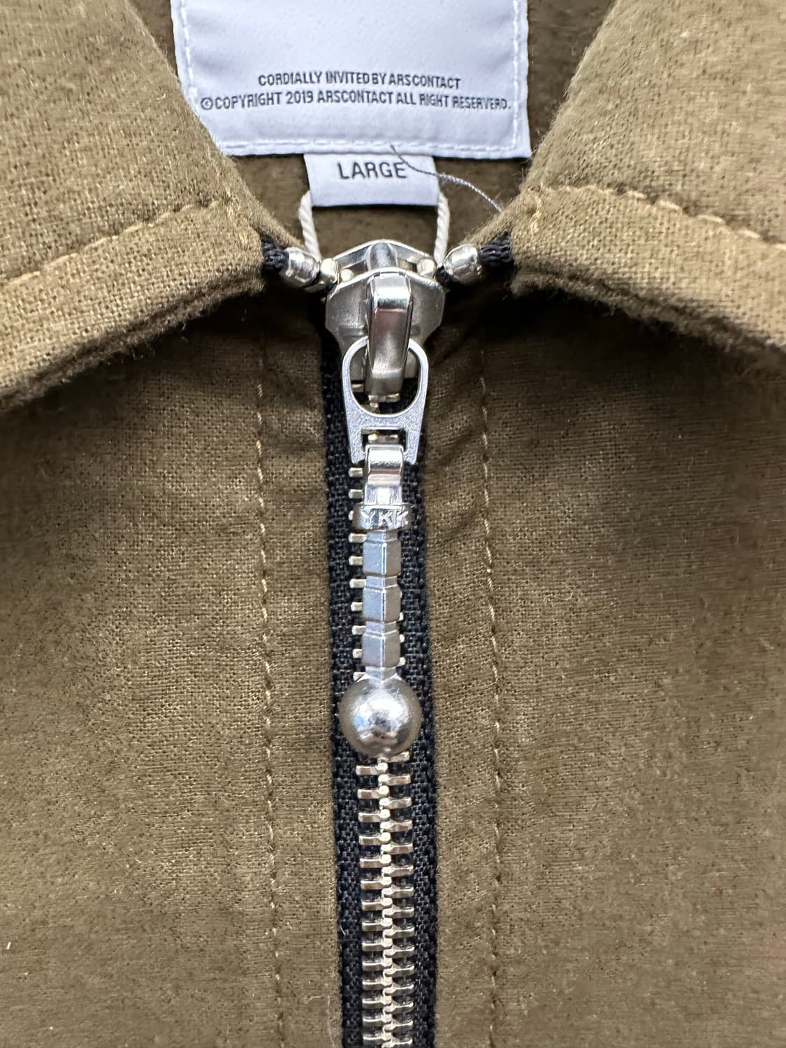 아르스 콘택트 ZIPUP SHIRTS(카키) 상품이미지3