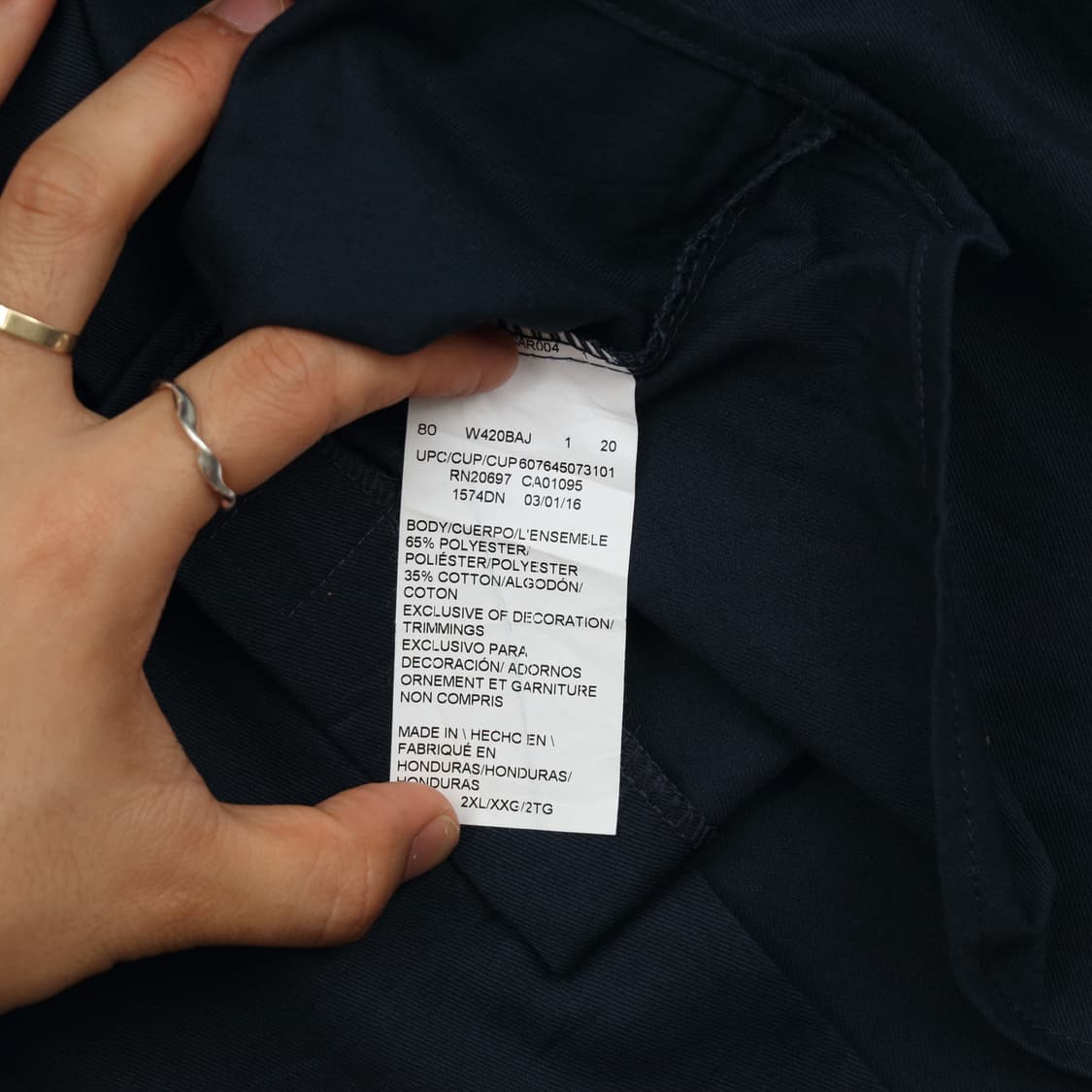 디키즈 워크 반팔 셔츠 2XL A1059 상품이미지4