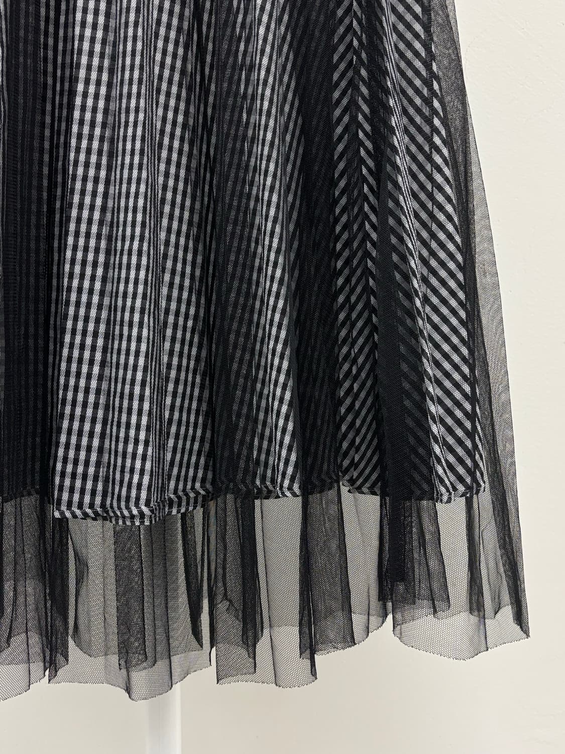 빈티지 리버시블 블랙 샤 스커트 상품이미지4