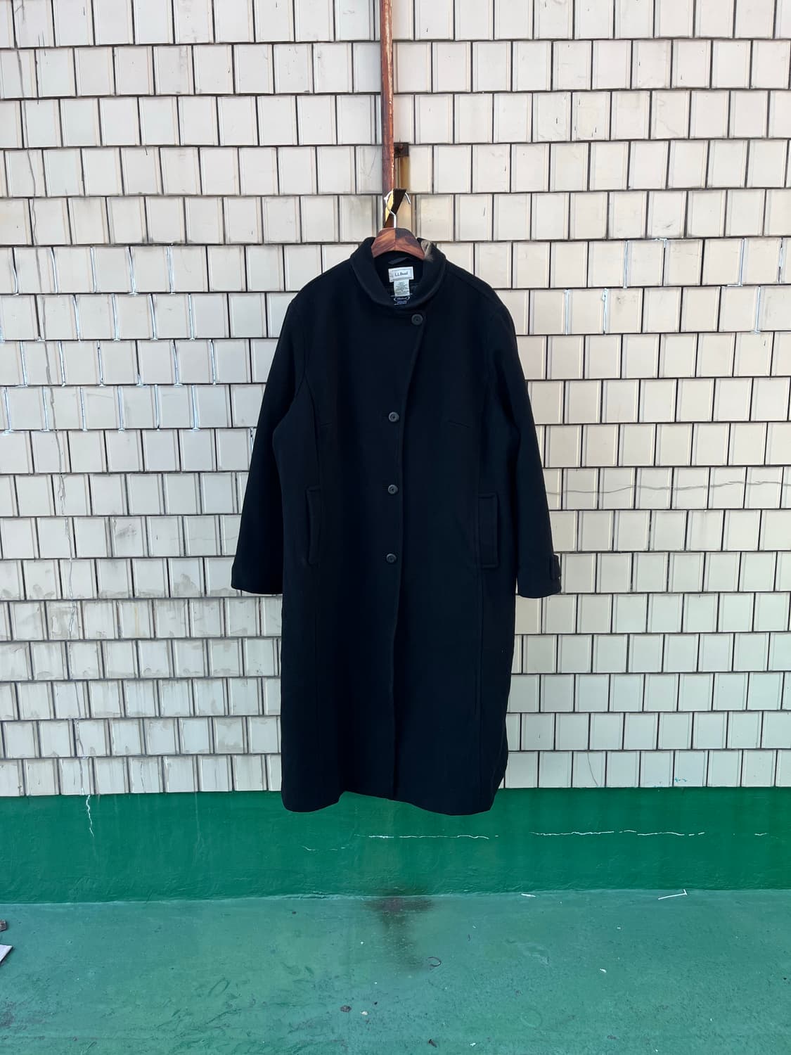 90s LL.bean 울 롱코트 상품이미지3