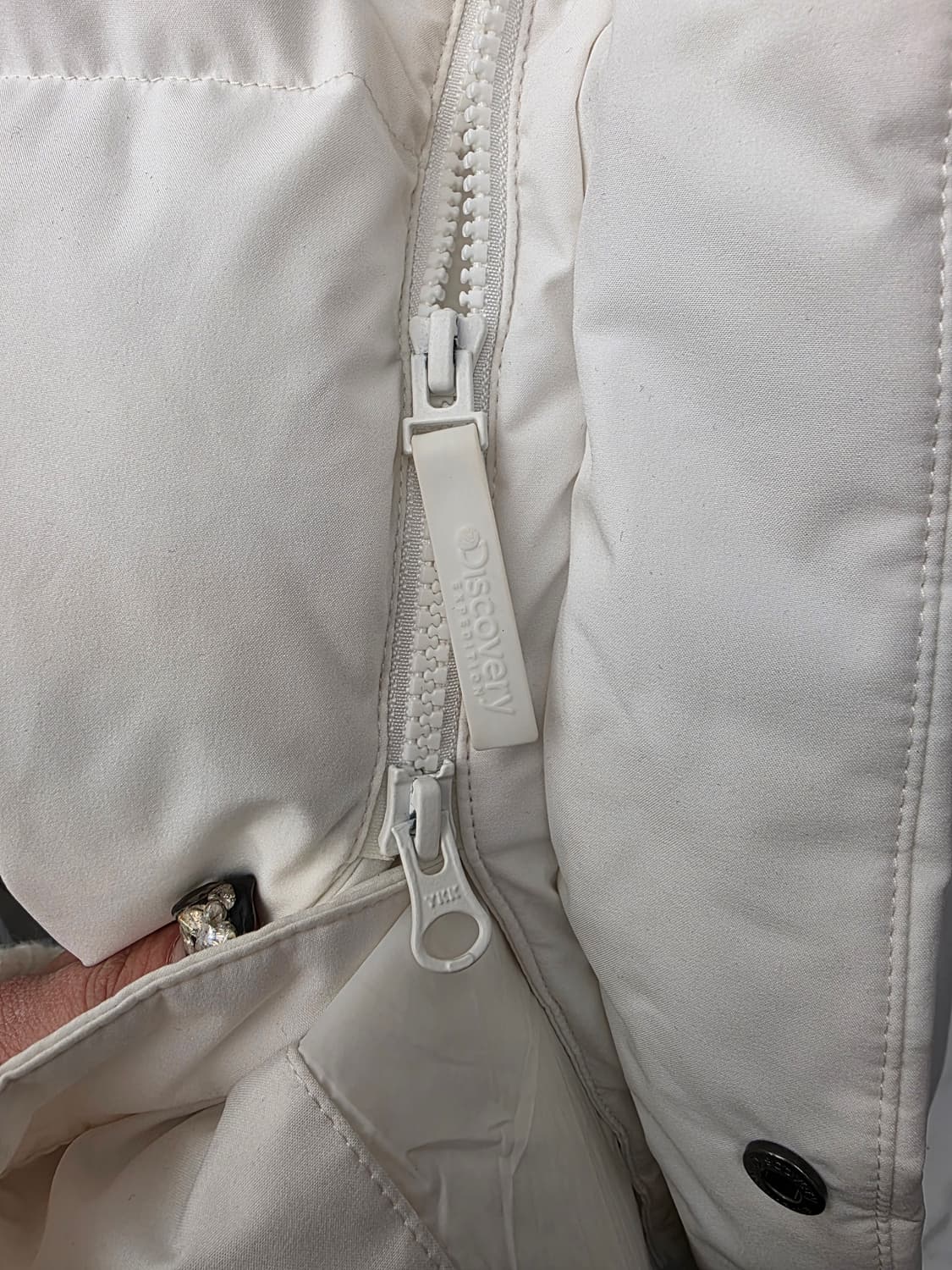 디스커버리 익스페디션 롱패딩 화이트 95 상품이미지7