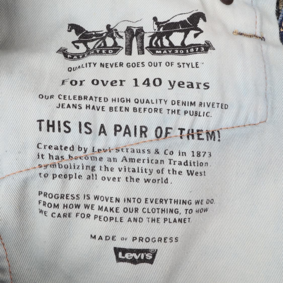 리바이스 511 중청 데님팬츠 상품이미지8