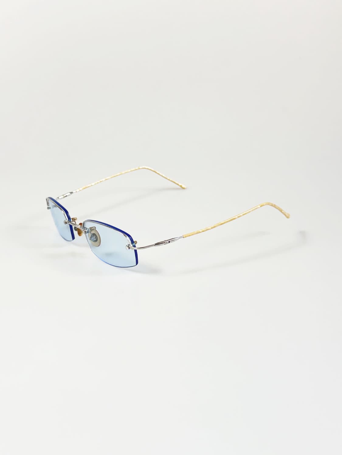 JEEP 실버 무테 스퀘어 메탈 빈티지 안경 상품이미지3