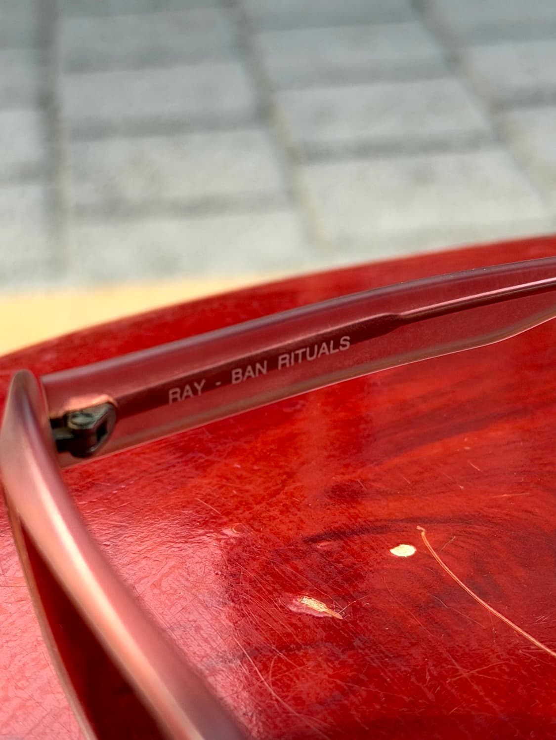 90s Ray Ban Rituals Pink Sunglasses 상품이미지3